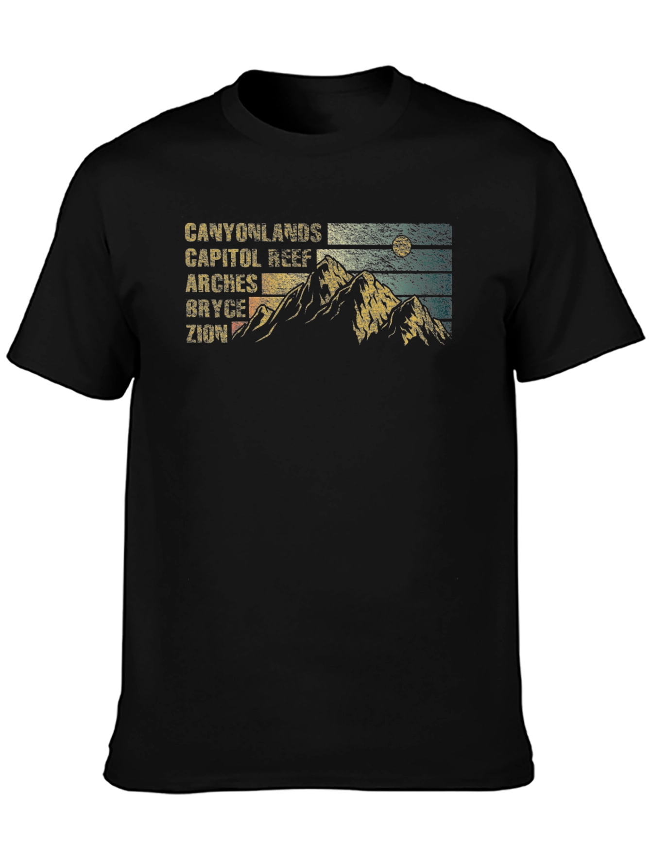 Retro National Park Mountains Graphic T-Shirt