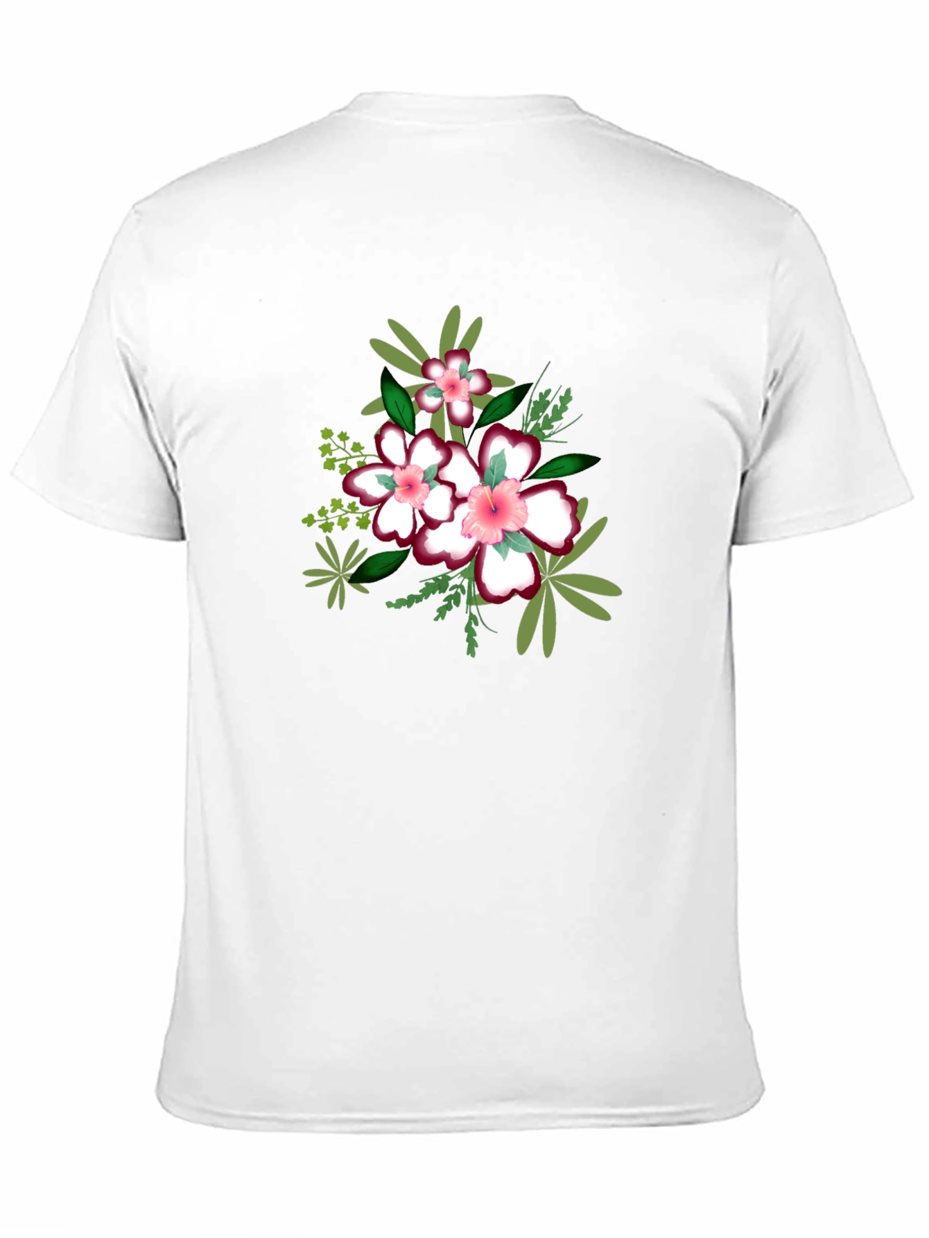 Floral Print Black T-Shirt