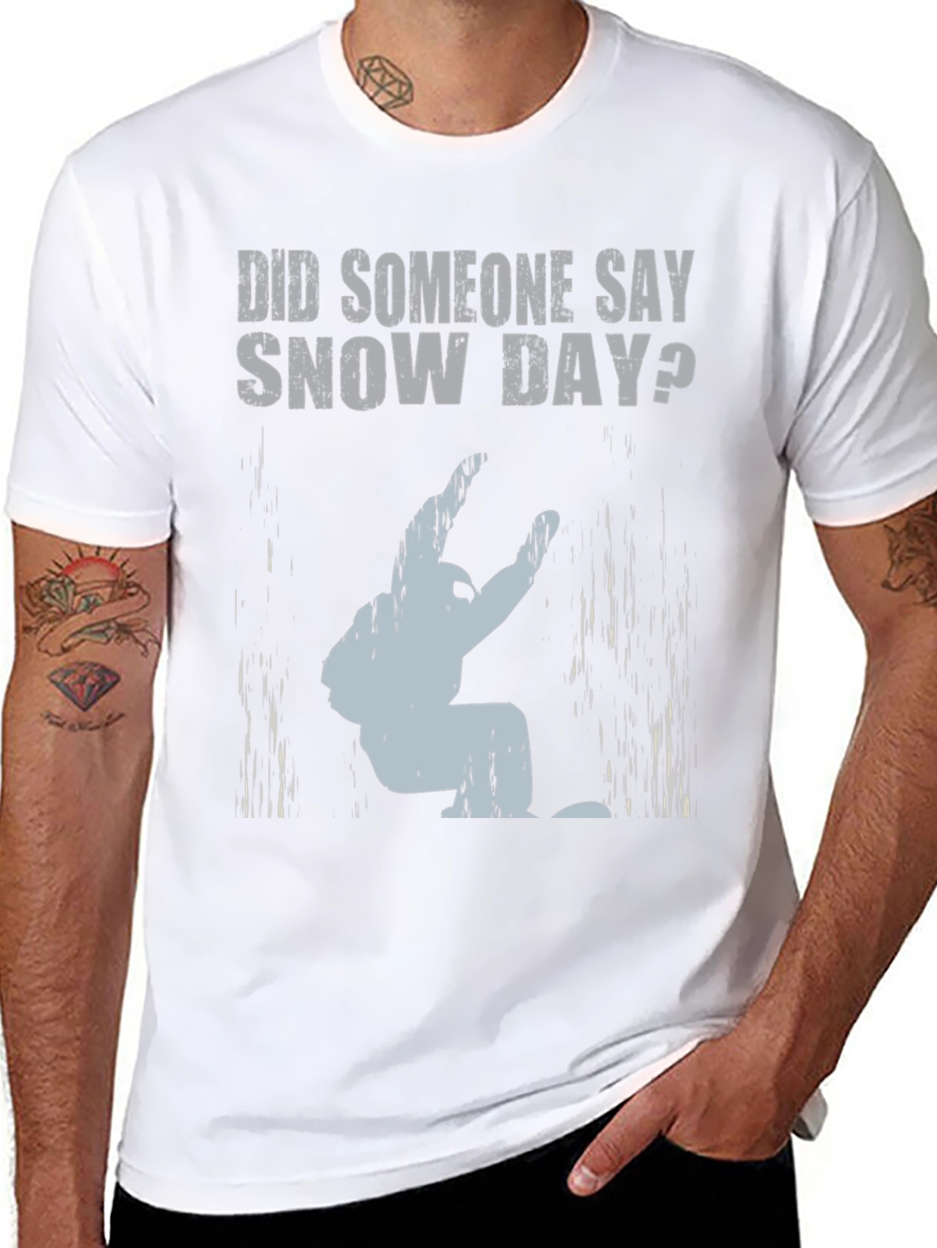 Snow Day T-Shirt: Yeti Design - Funny Winter Tee