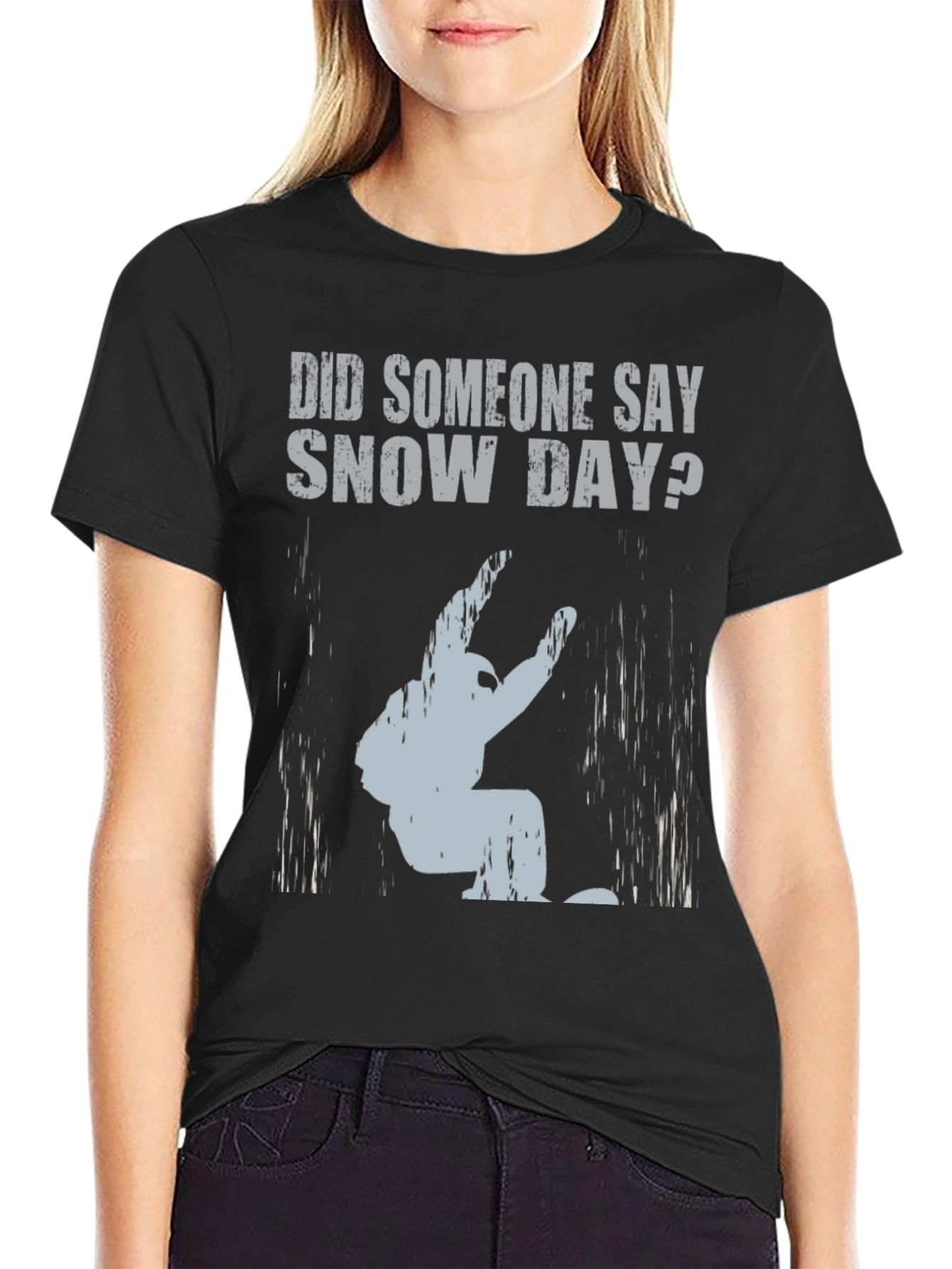 Snow Day T-Shirt: Yeti Design - Funny Winter Tee