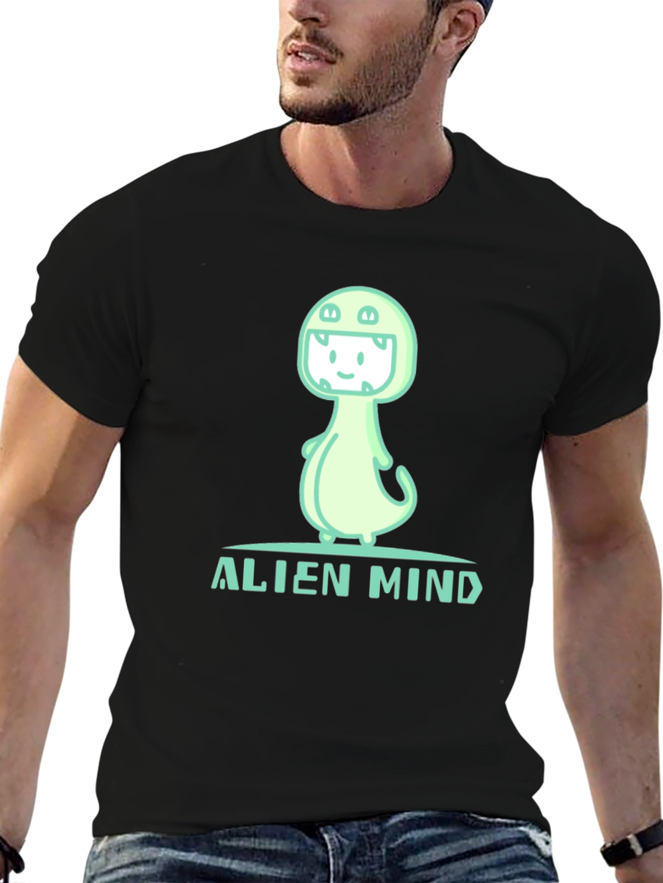 Alien Mind Graphic Tee - Unique Design