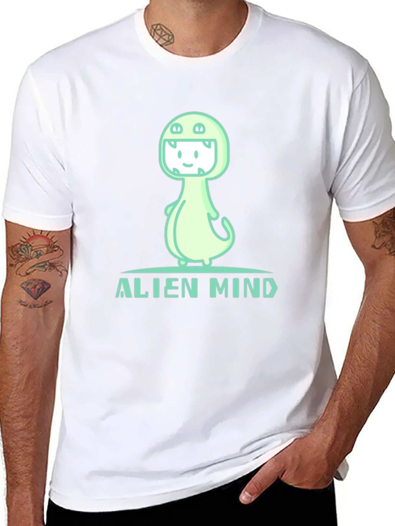 Alien Mind Graphic Tee - Unique Design