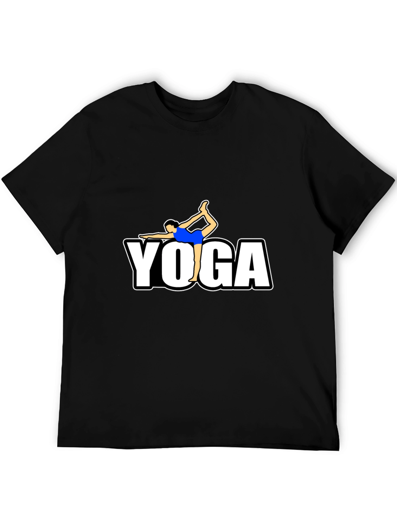 Yoga Pose T-Shirt - Black Graphic Tee