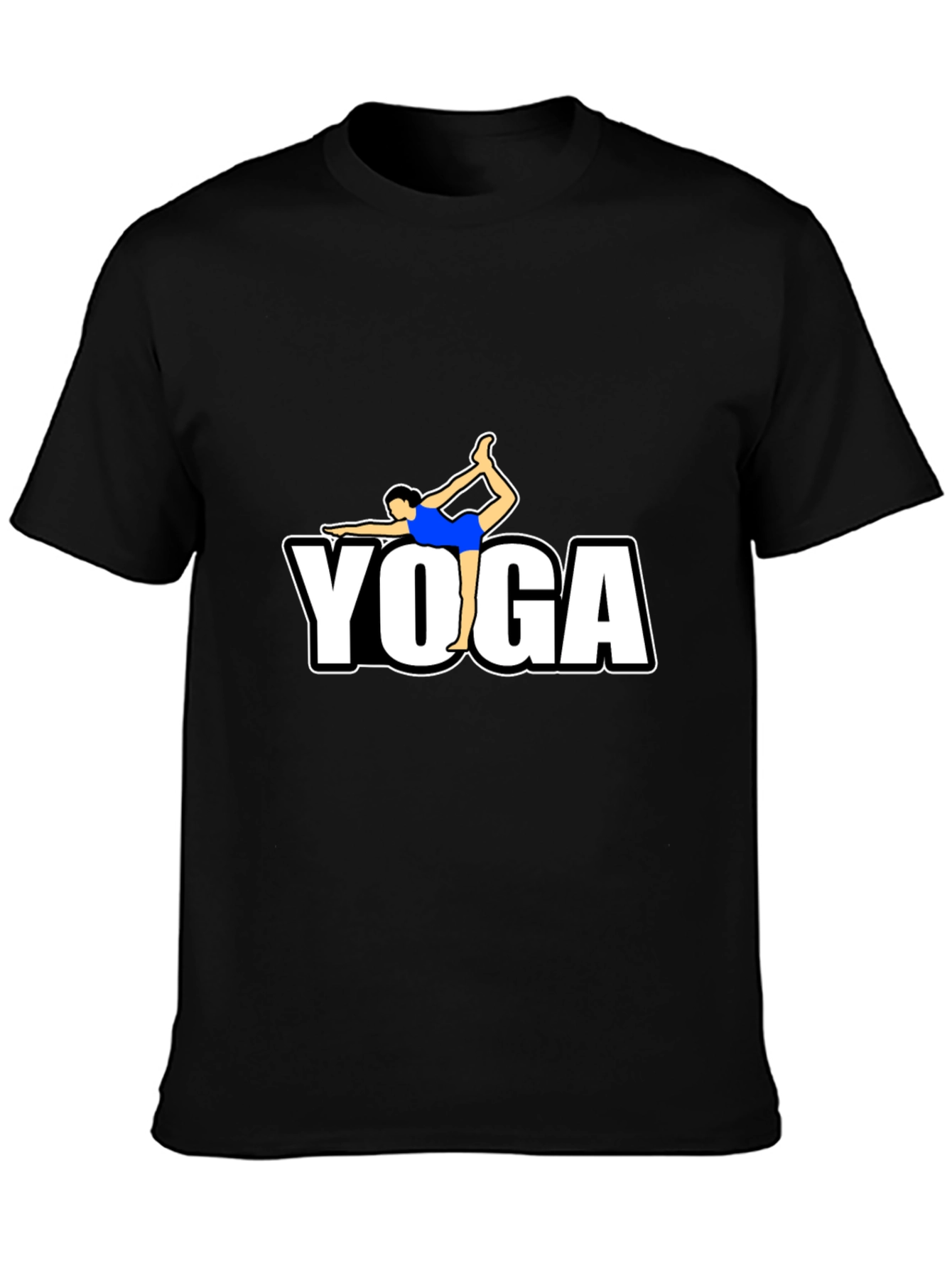Yoga Pose T-Shirt - Black Graphic Tee