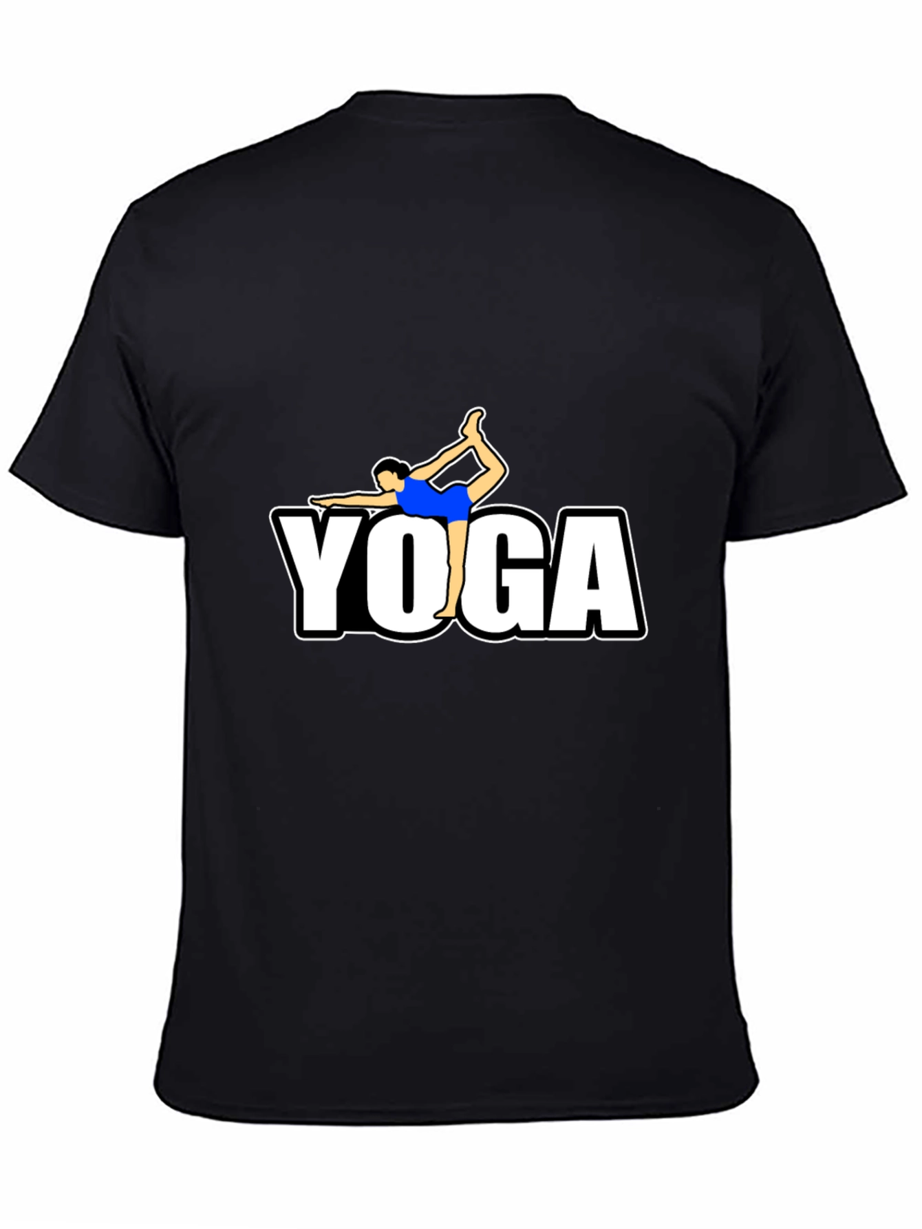 Yoga Pose T-Shirt - Black Graphic Tee