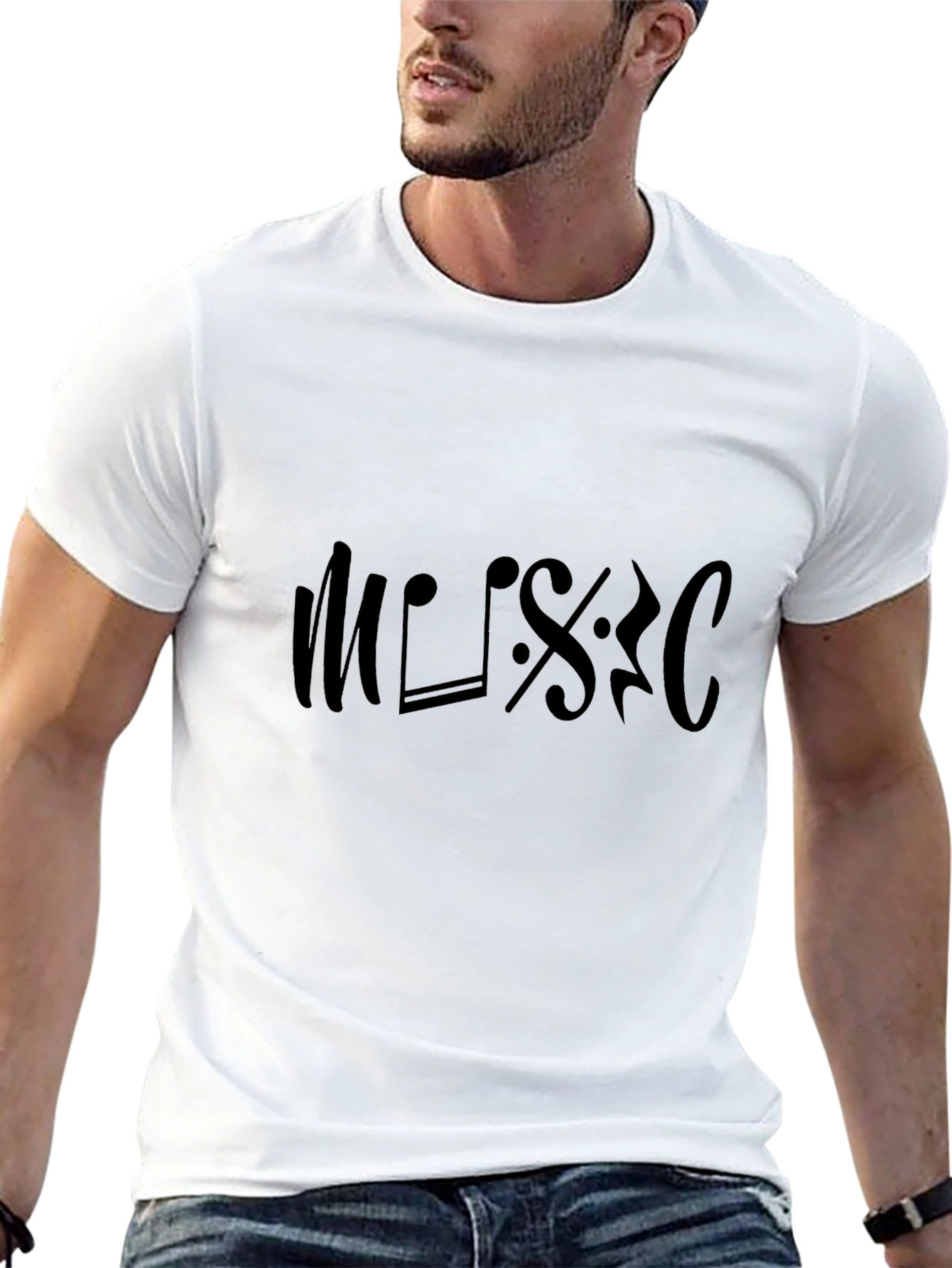 Music Notes T-Shirt - Stylish & Comfortable Tee