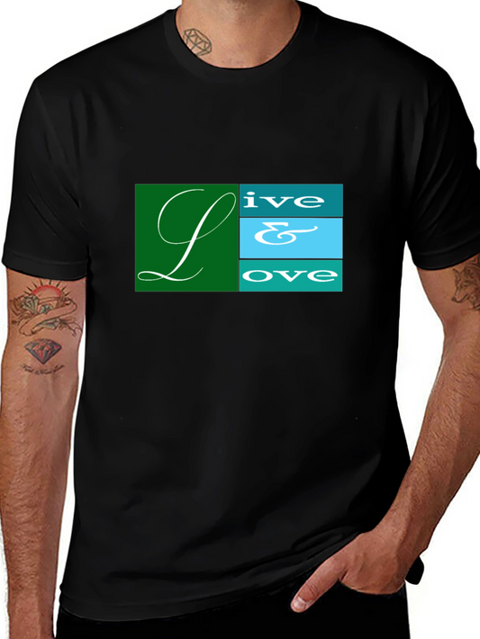 Live & Love Graphic Tee - Black