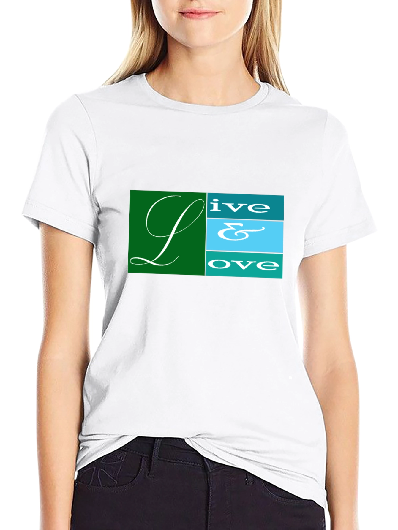 Live & Love Graphic Tee - Black