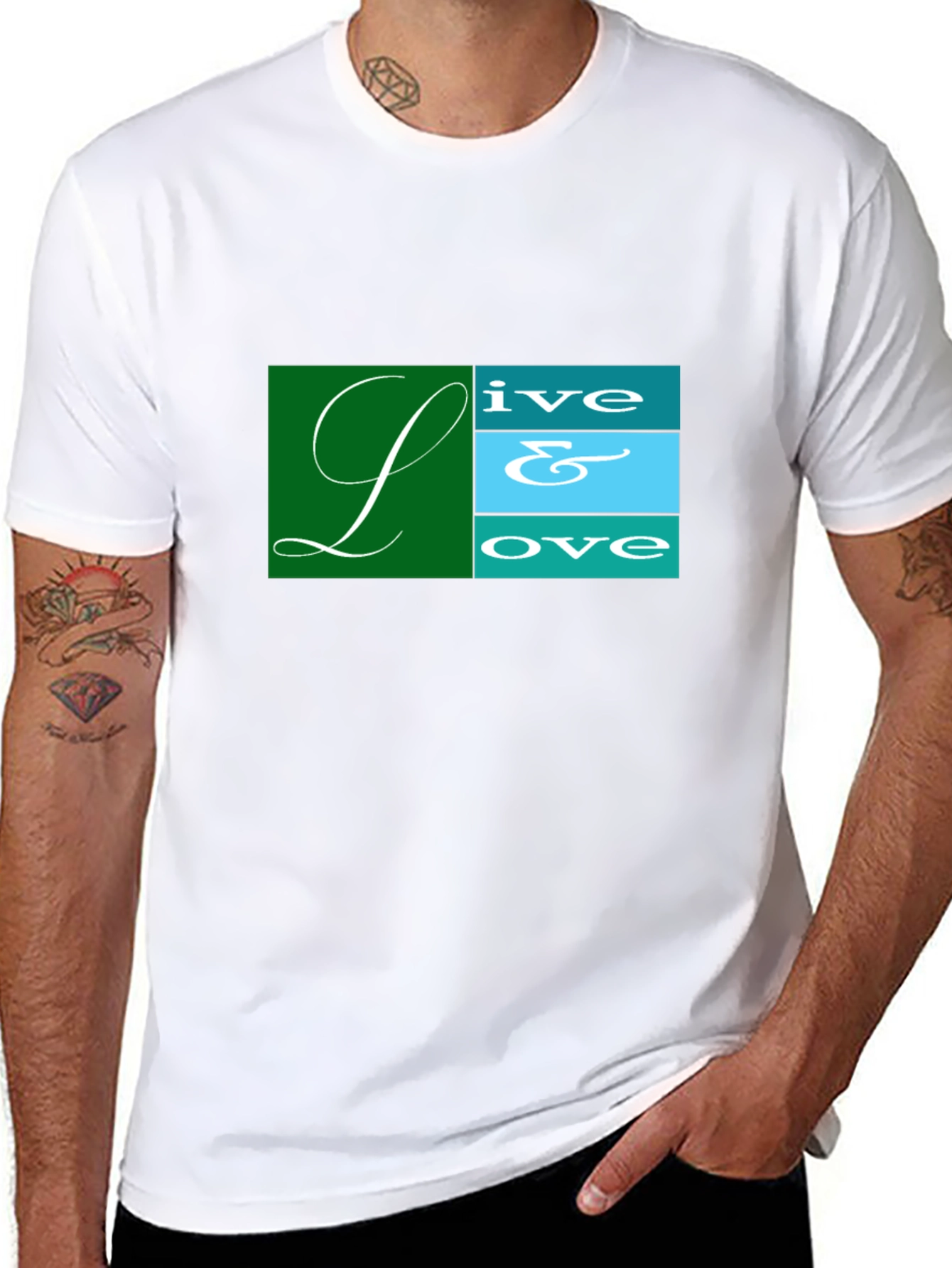 Live & Love Graphic Tee - Black