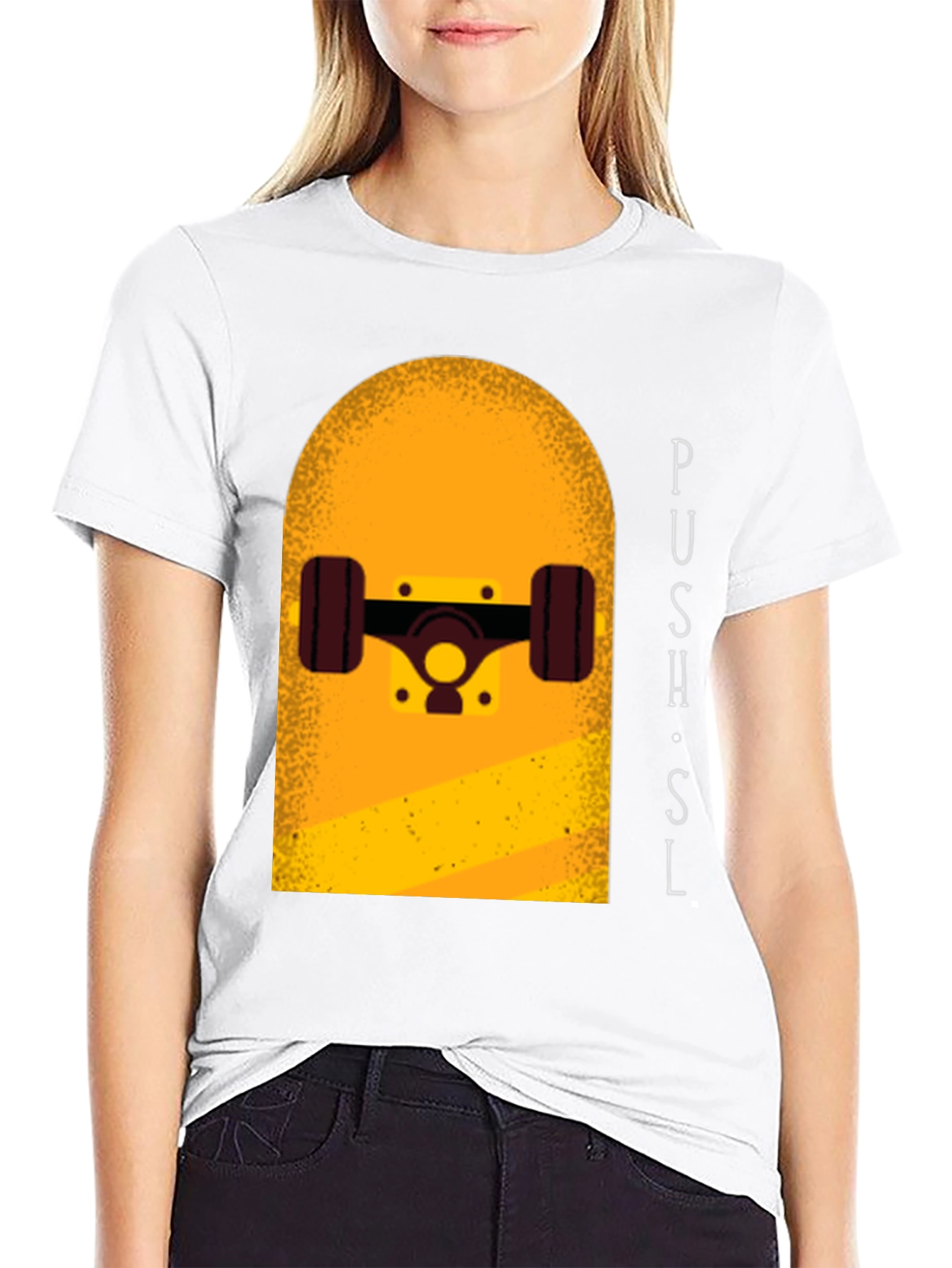 Skateboard Graphic Tee - Push SL Style