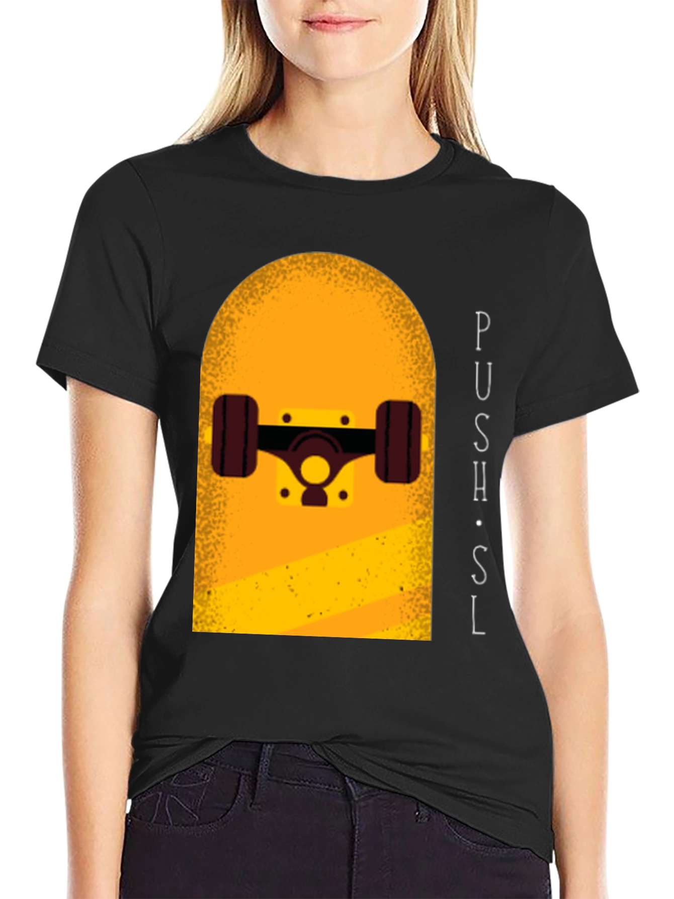 Skateboard Graphic Tee - Push SL Style
