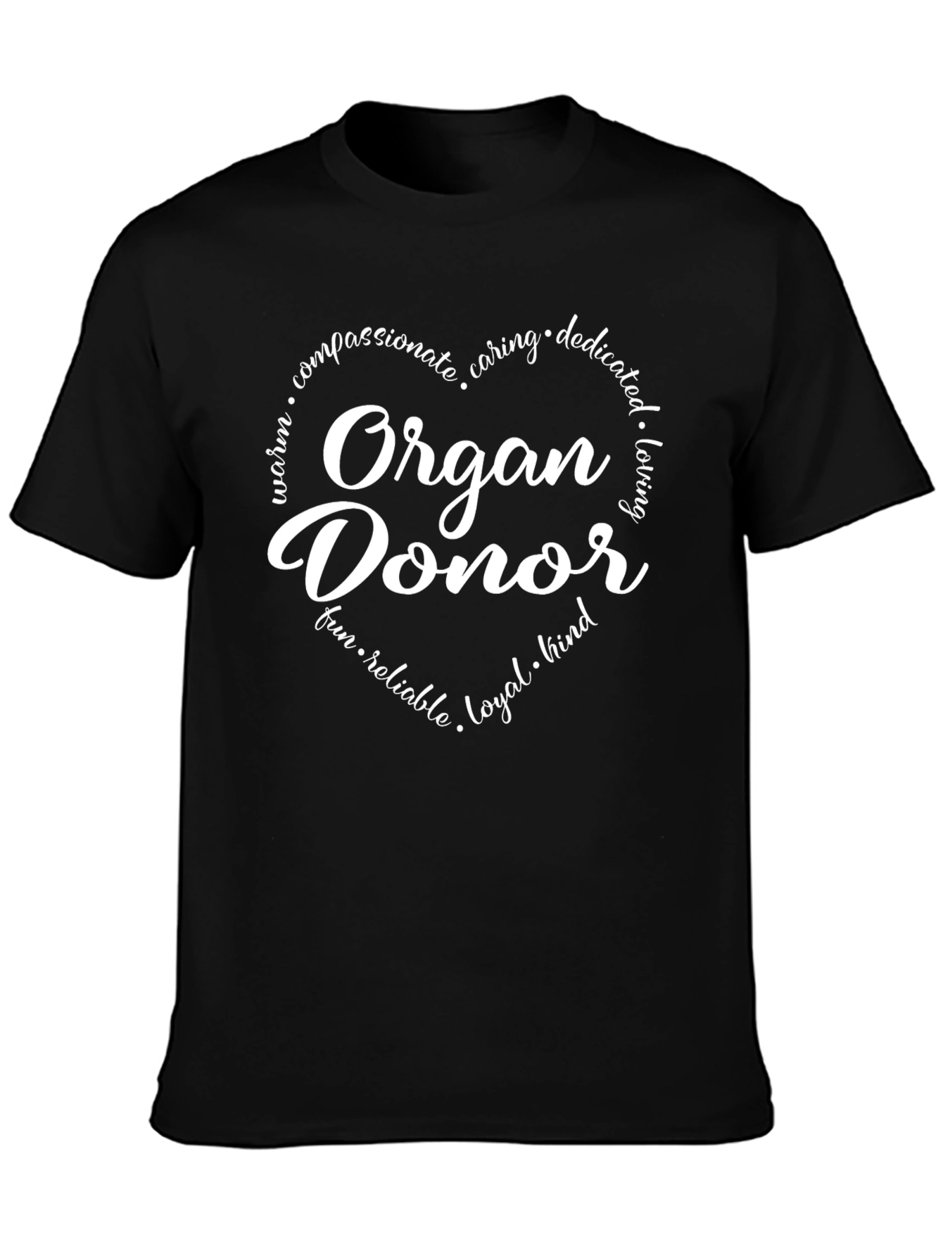 Organ Donor T-Shirt - Heart Design