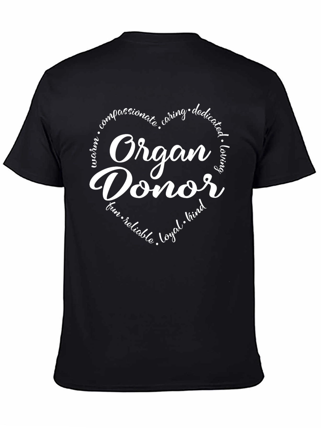 Organ Donor T-Shirt - Heart Design