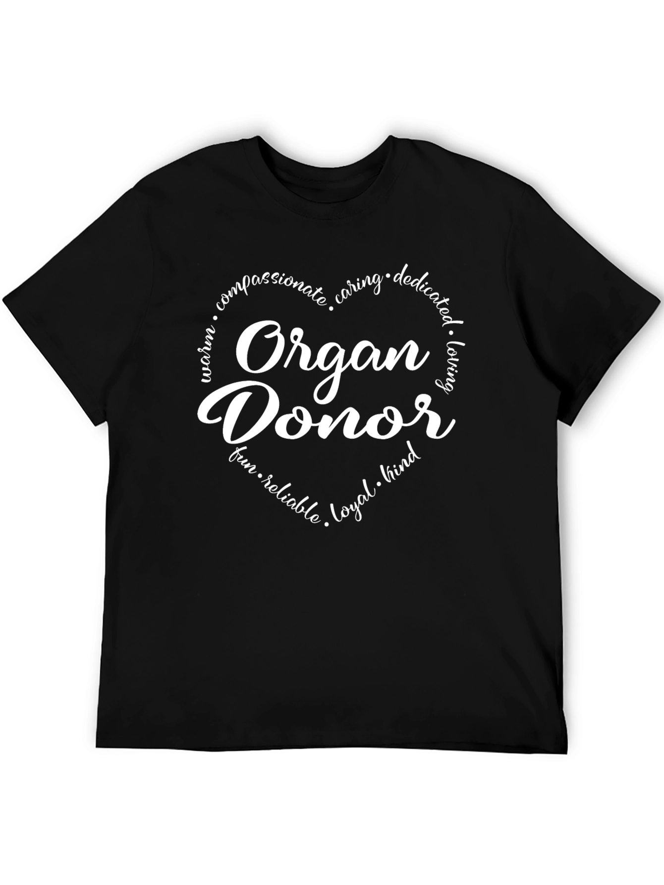 Organ Donor T-Shirt - Heart Design