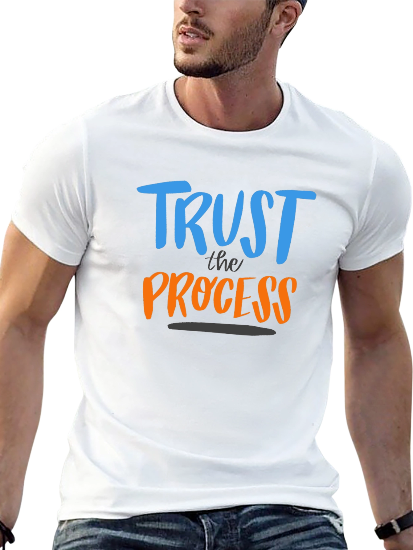 Trust the Process Graphic Tee - Black