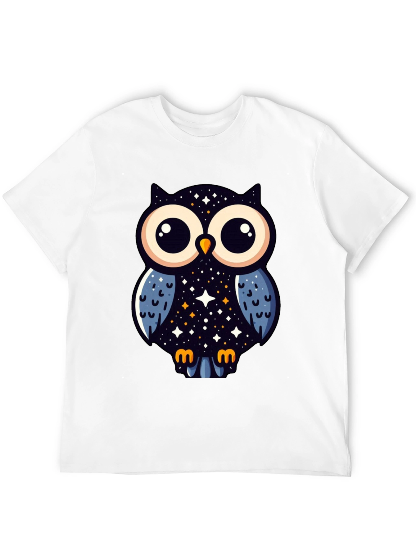 Cosmic Owl Graphic Tee - Mens Black T-Shirt