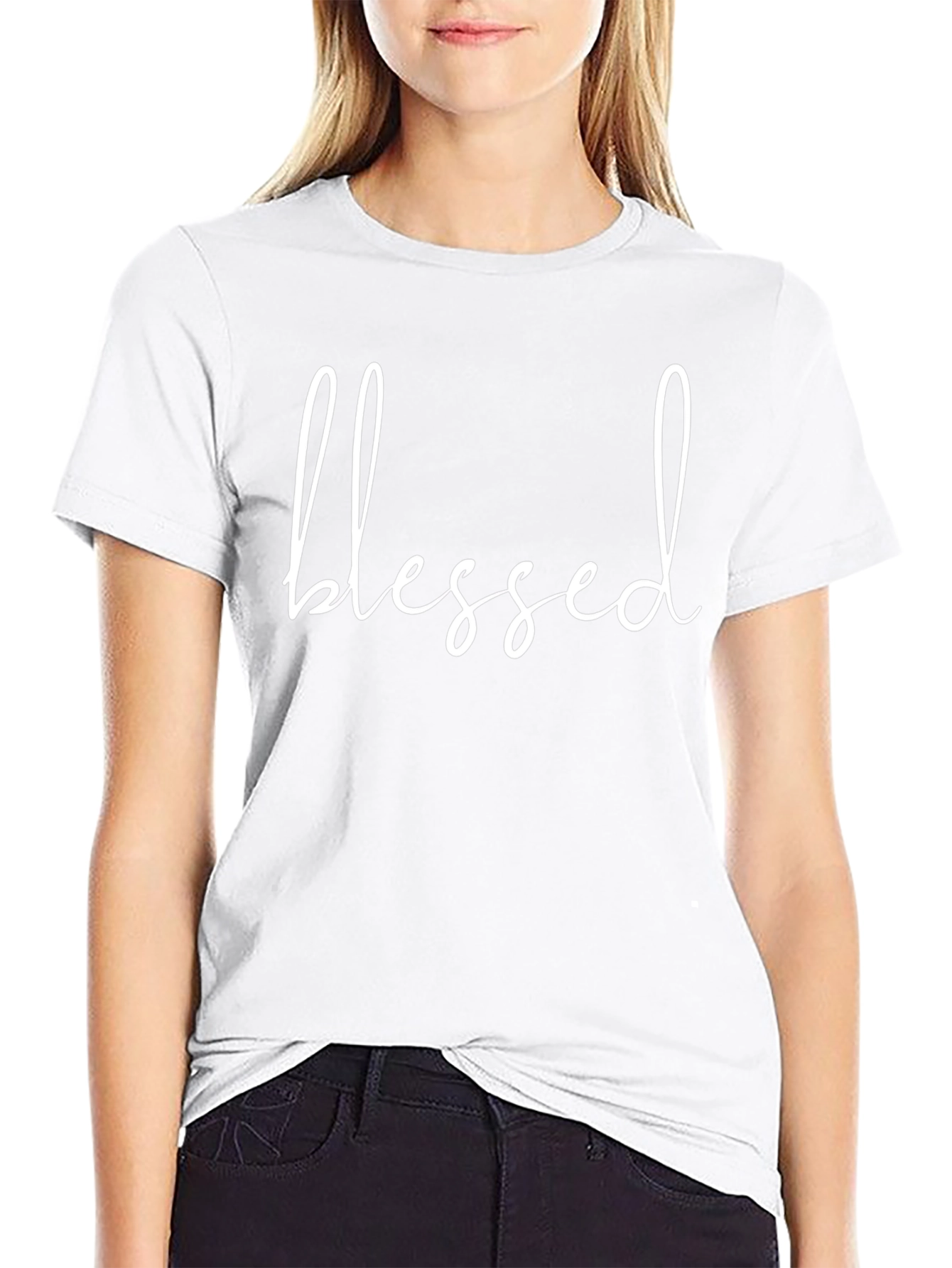Blessed Black T-Shirt - Stylish Graphic Tee