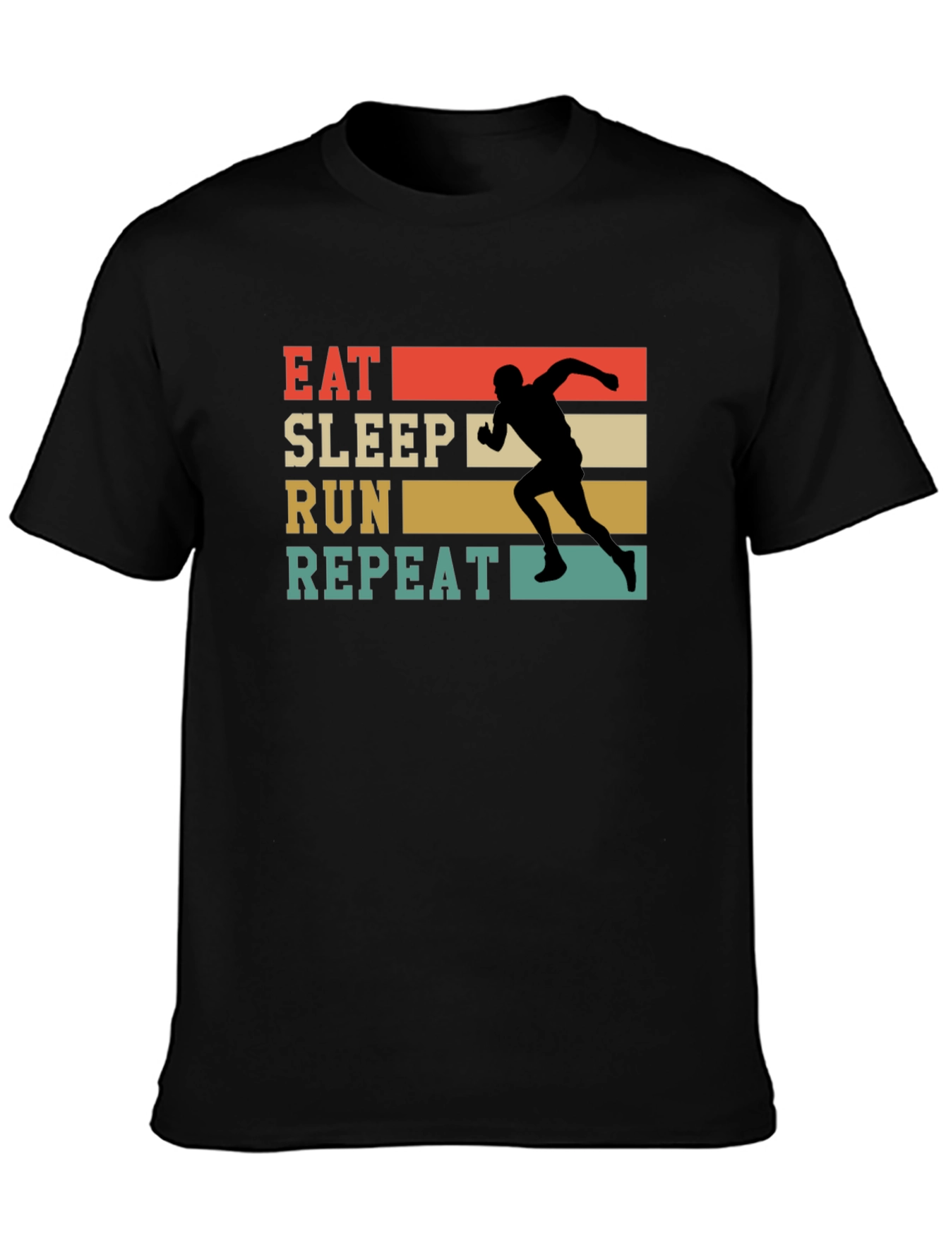 Eat Sleep Run Repeat Retro T-Shirt