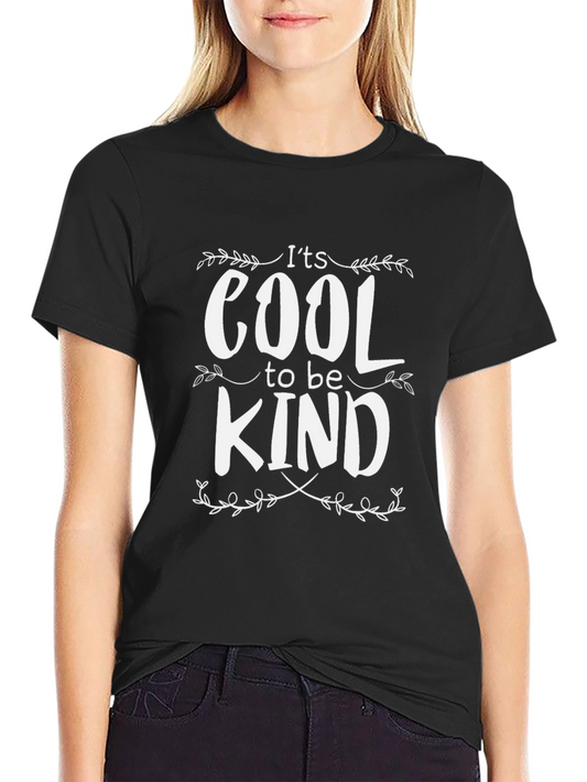 Its Cool to be Kind Graphic Tee - Unisex Black T-Shirt