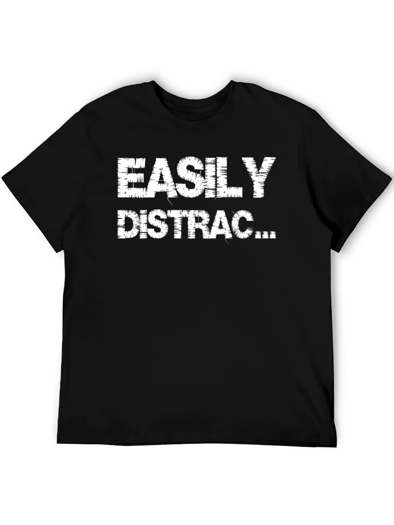 Easily Distracted Black Graphic Tee