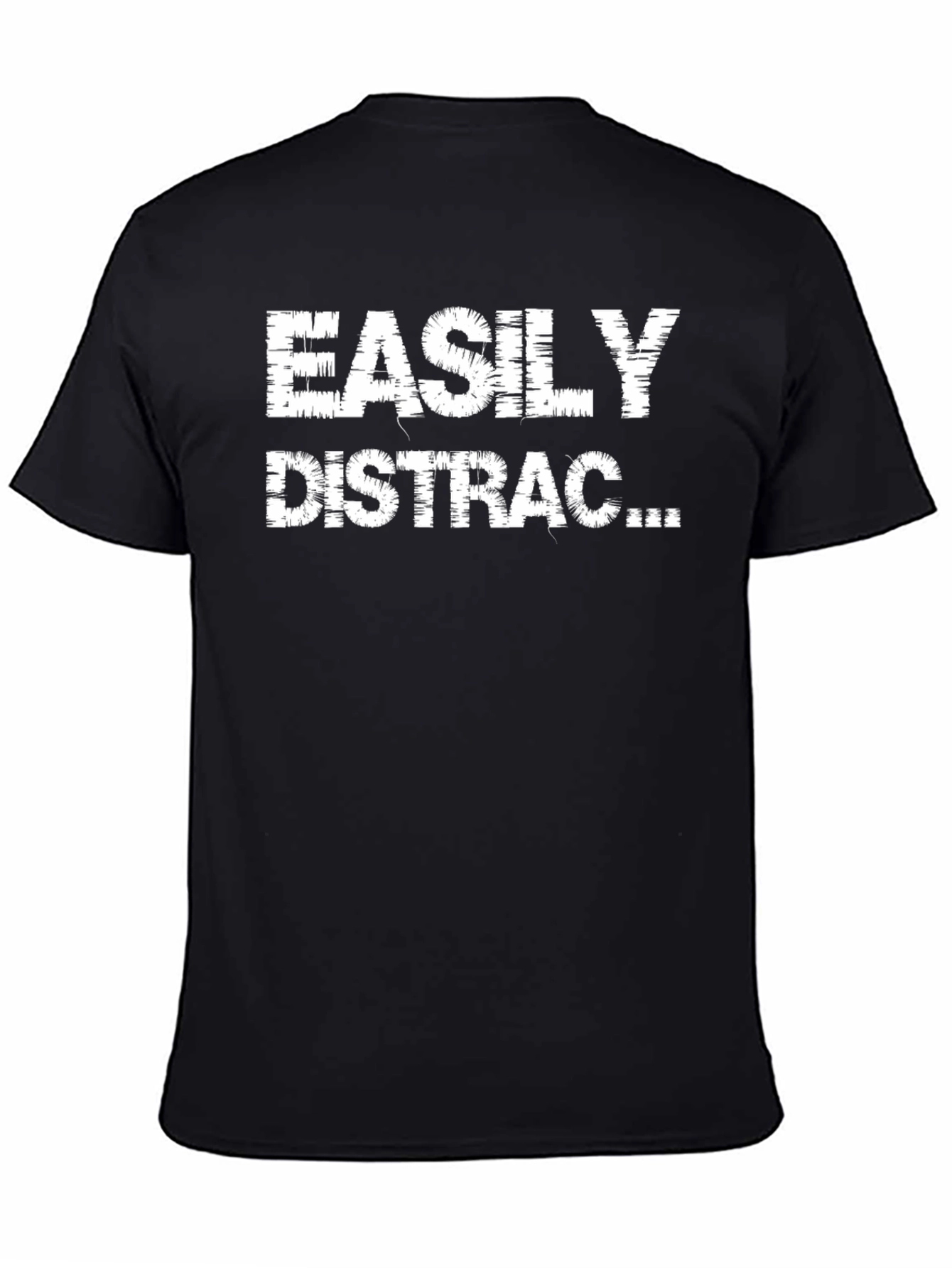 Easily Distracted Black Graphic Tee