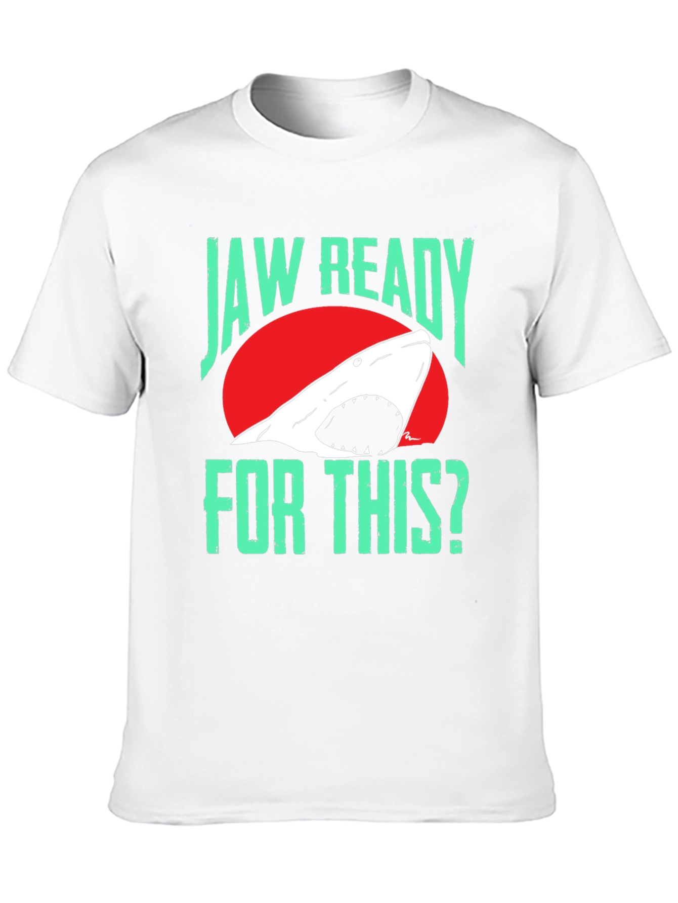 Jaw Ready Shark T-Shirt - Black Cotton Tee
