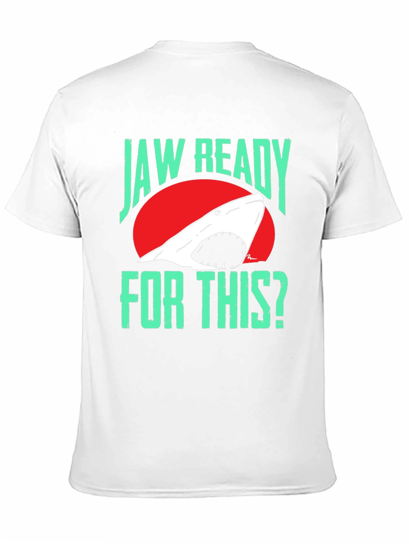 Jaw Ready Shark T-Shirt - Black Cotton Tee
