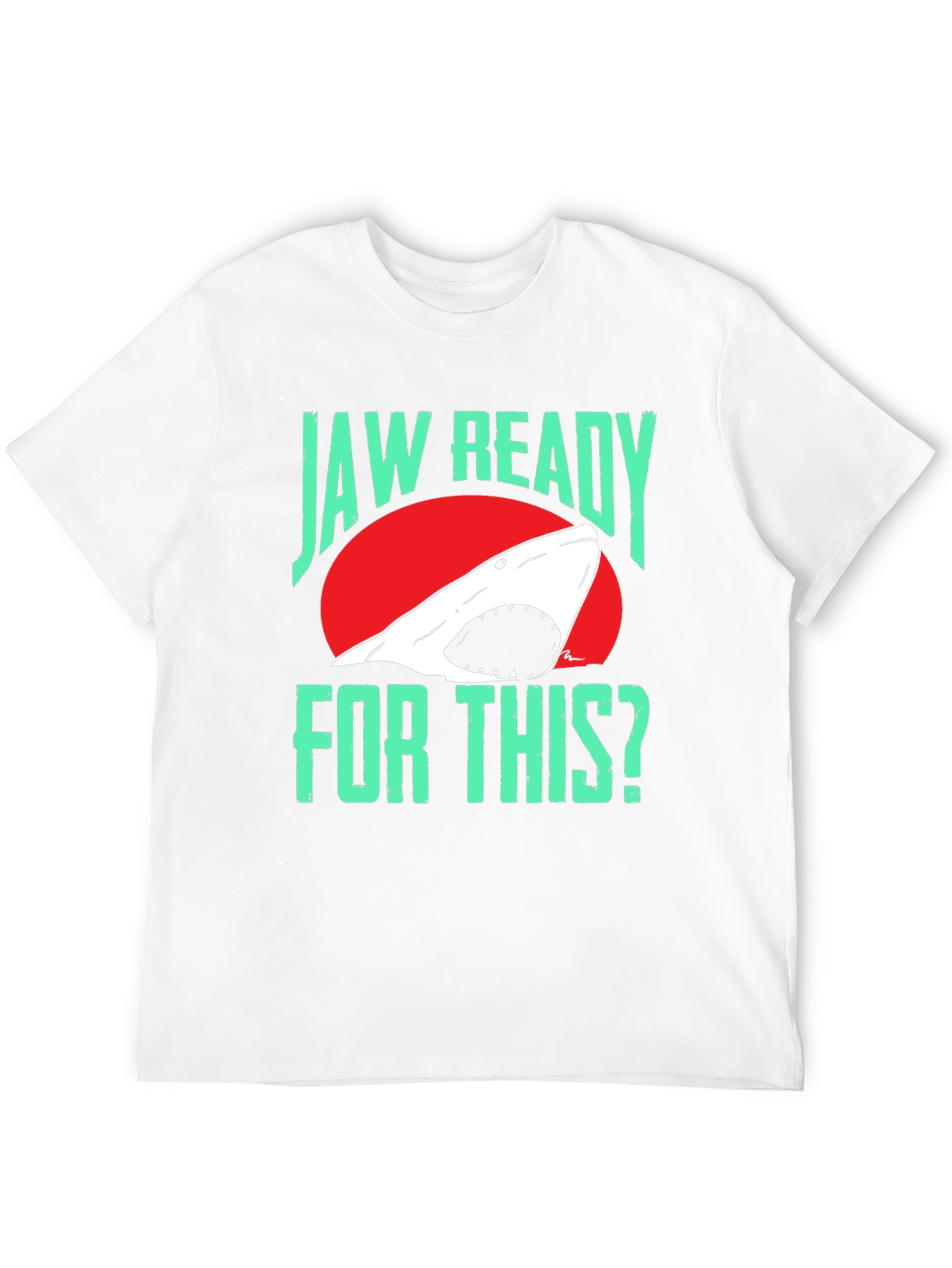 Jaw Ready Shark T-Shirt - Black Cotton Tee