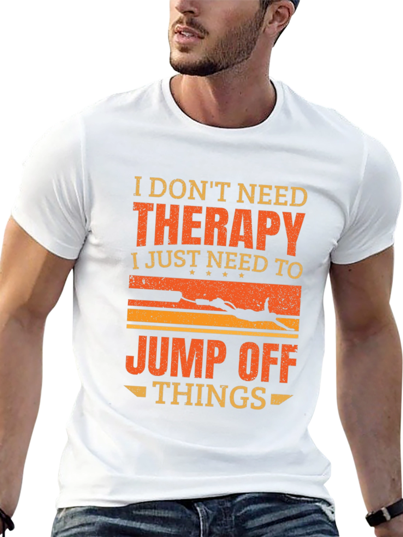 Therapy Jump Off Things Graphic Tee