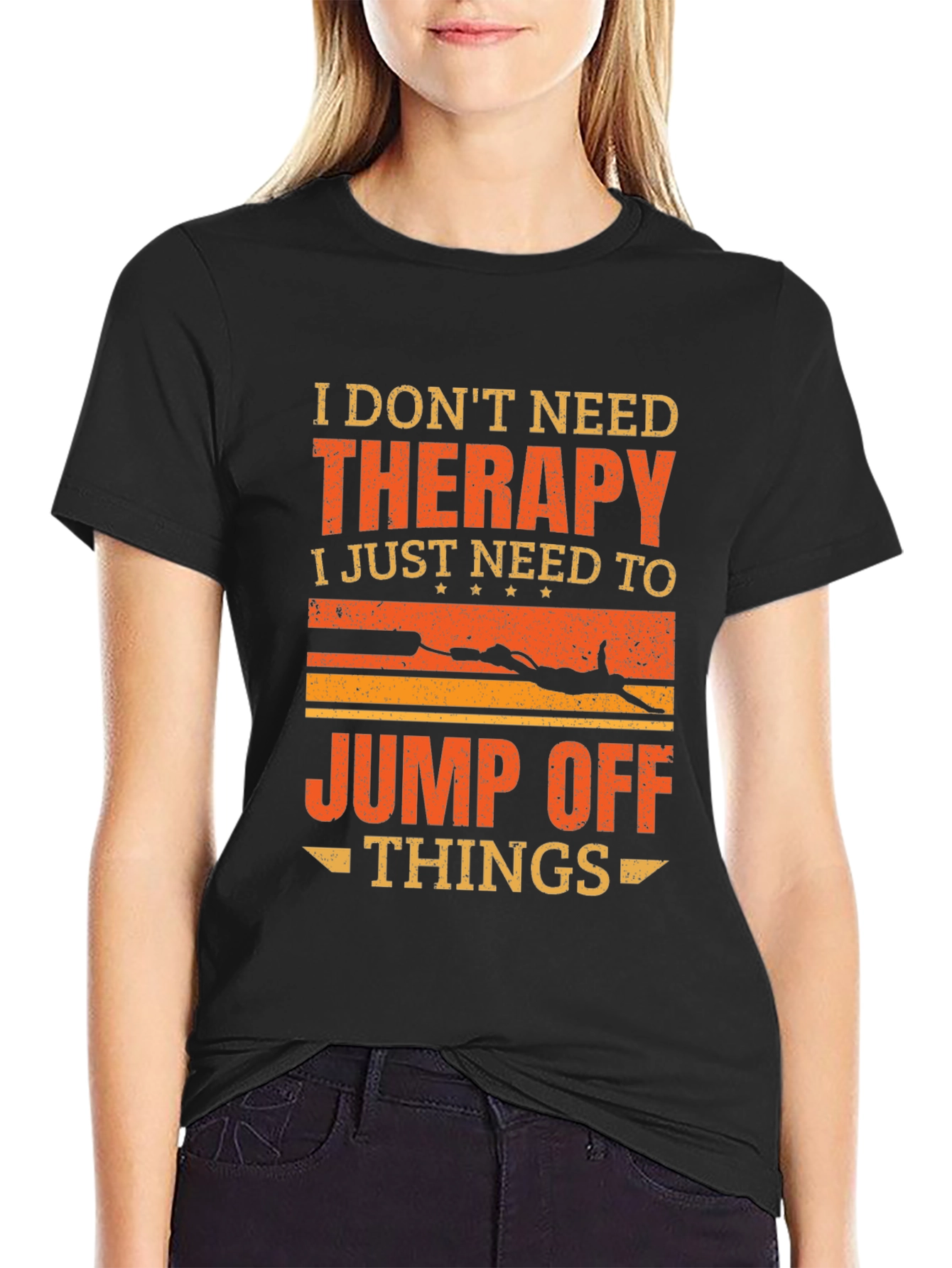 Therapy Jump Off Things Graphic Tee