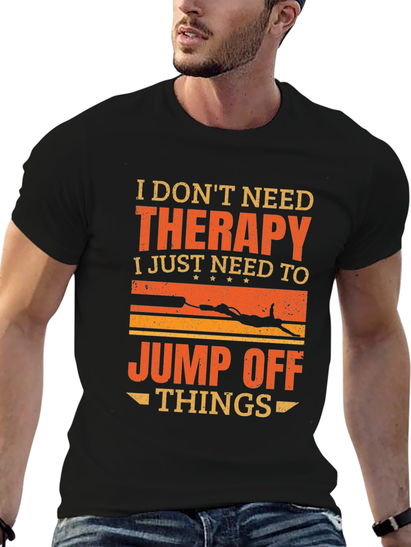 Therapy Jump Off Things Graphic Tee