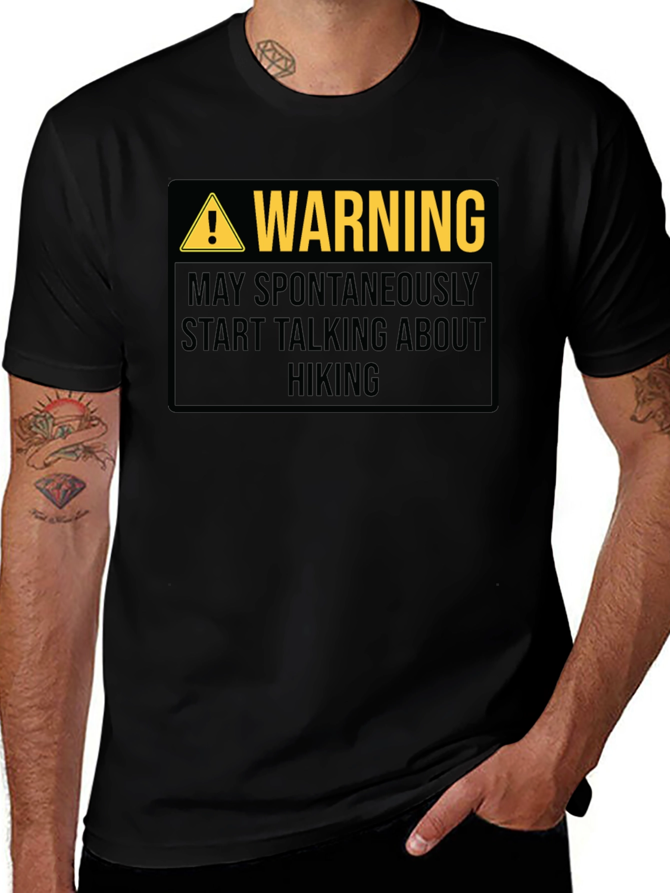 Warning: May Spontaneously Talk About Hiking - T-Shirt