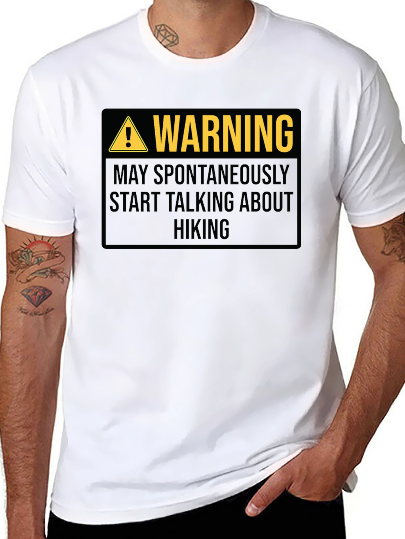 Warning: May Spontaneously Talk About Hiking - T-Shirt