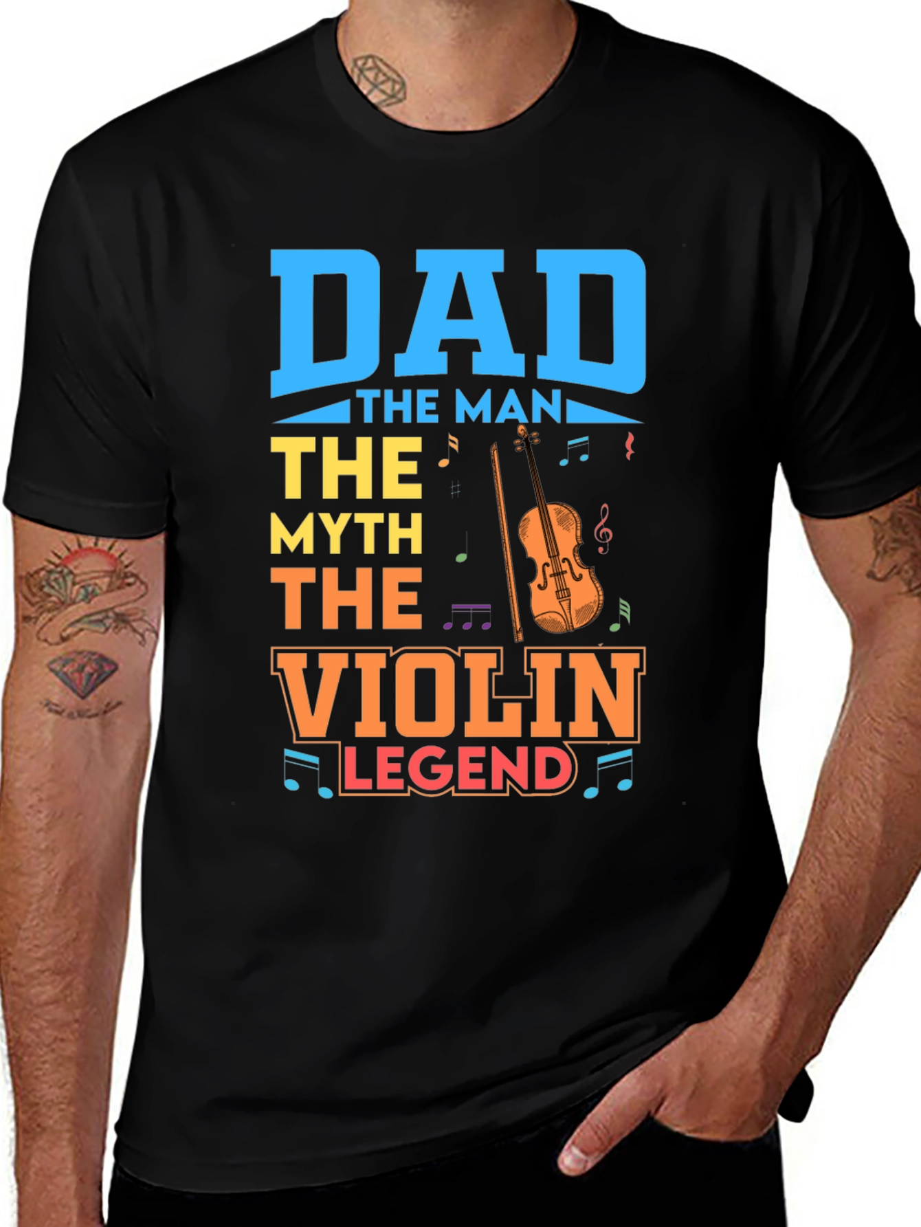 Dad The Man The Myth The Violin Legend T-Shirt