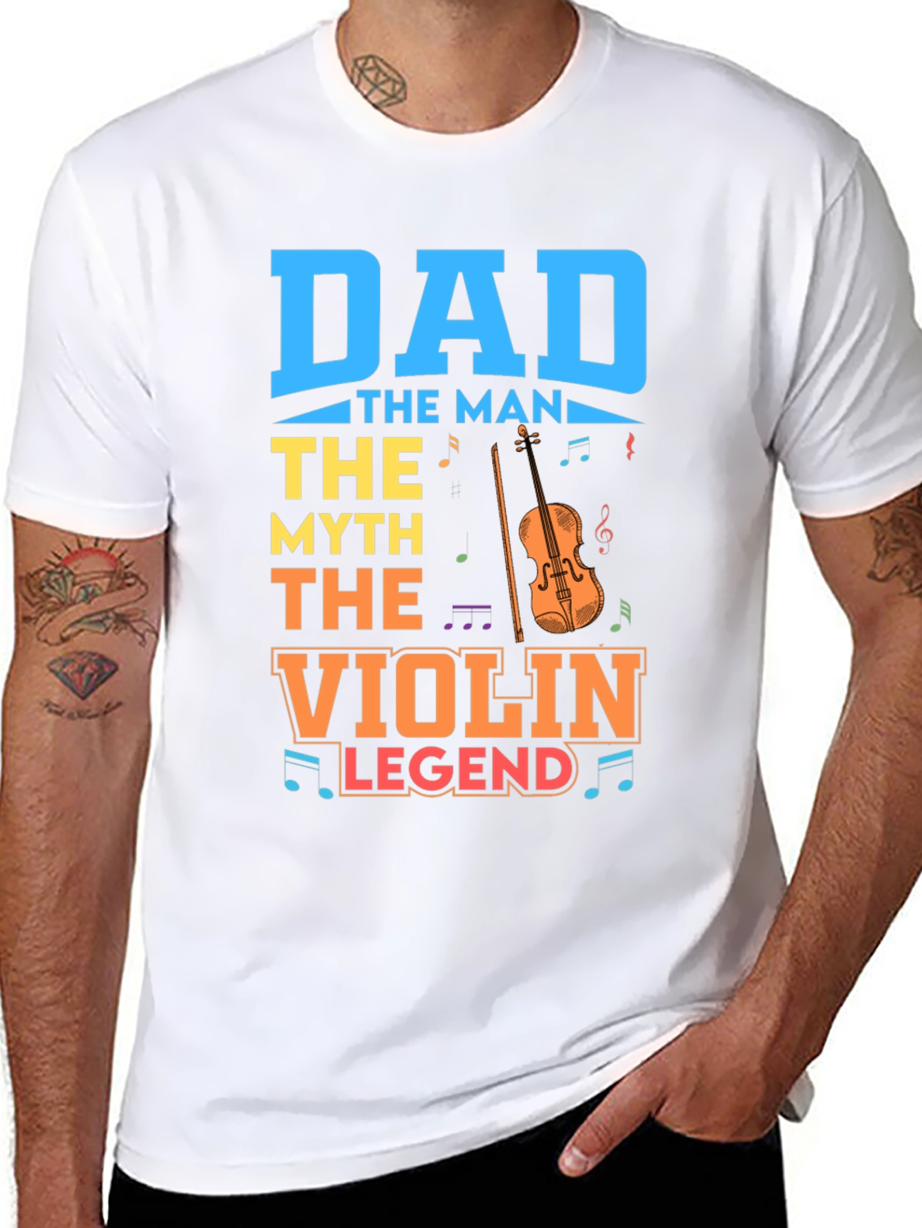 Dad The Man The Myth The Violin Legend T-Shirt