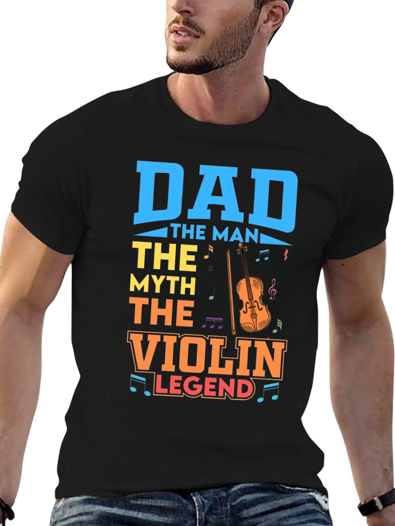 Dad The Man The Myth The Violin Legend T-Shirt