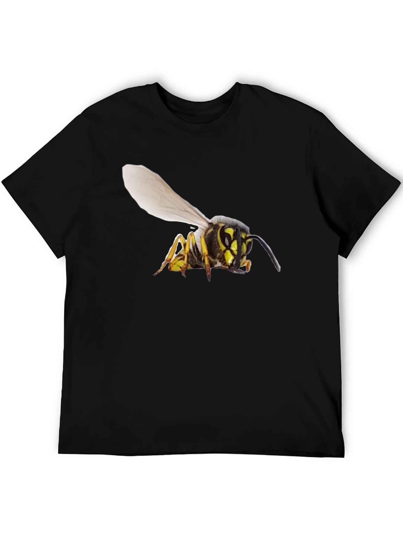 Wasp Graphic T-Shirt - Bold Black Cotton Tee