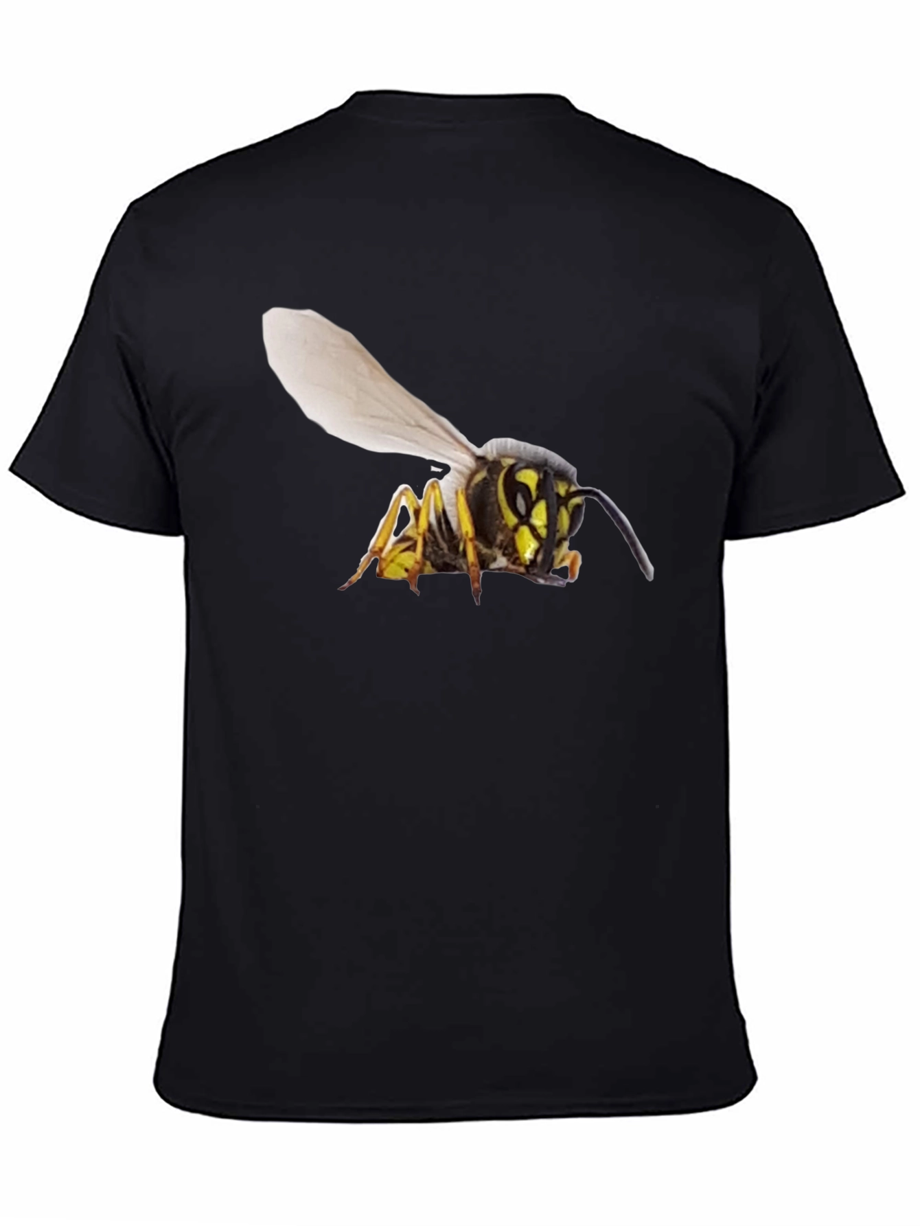 Wasp Graphic T-Shirt - Bold Black Cotton Tee