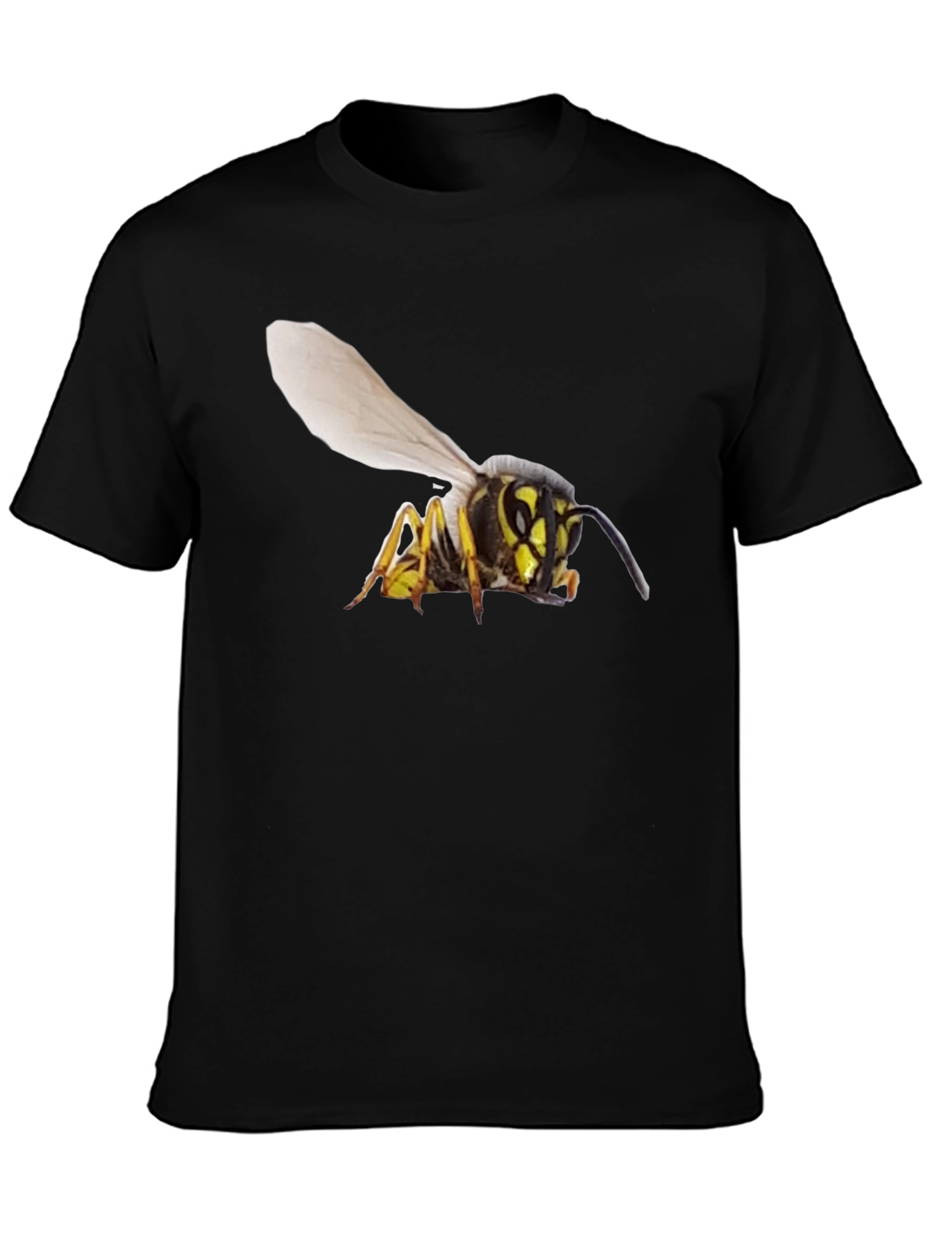 Wasp Graphic T-Shirt - Bold Black Cotton Tee