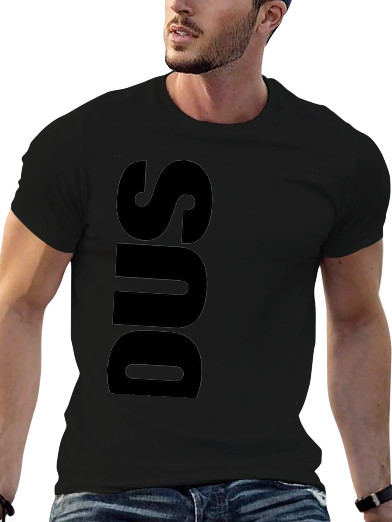 Black DUS Graphic Tee - Modern Casual Style