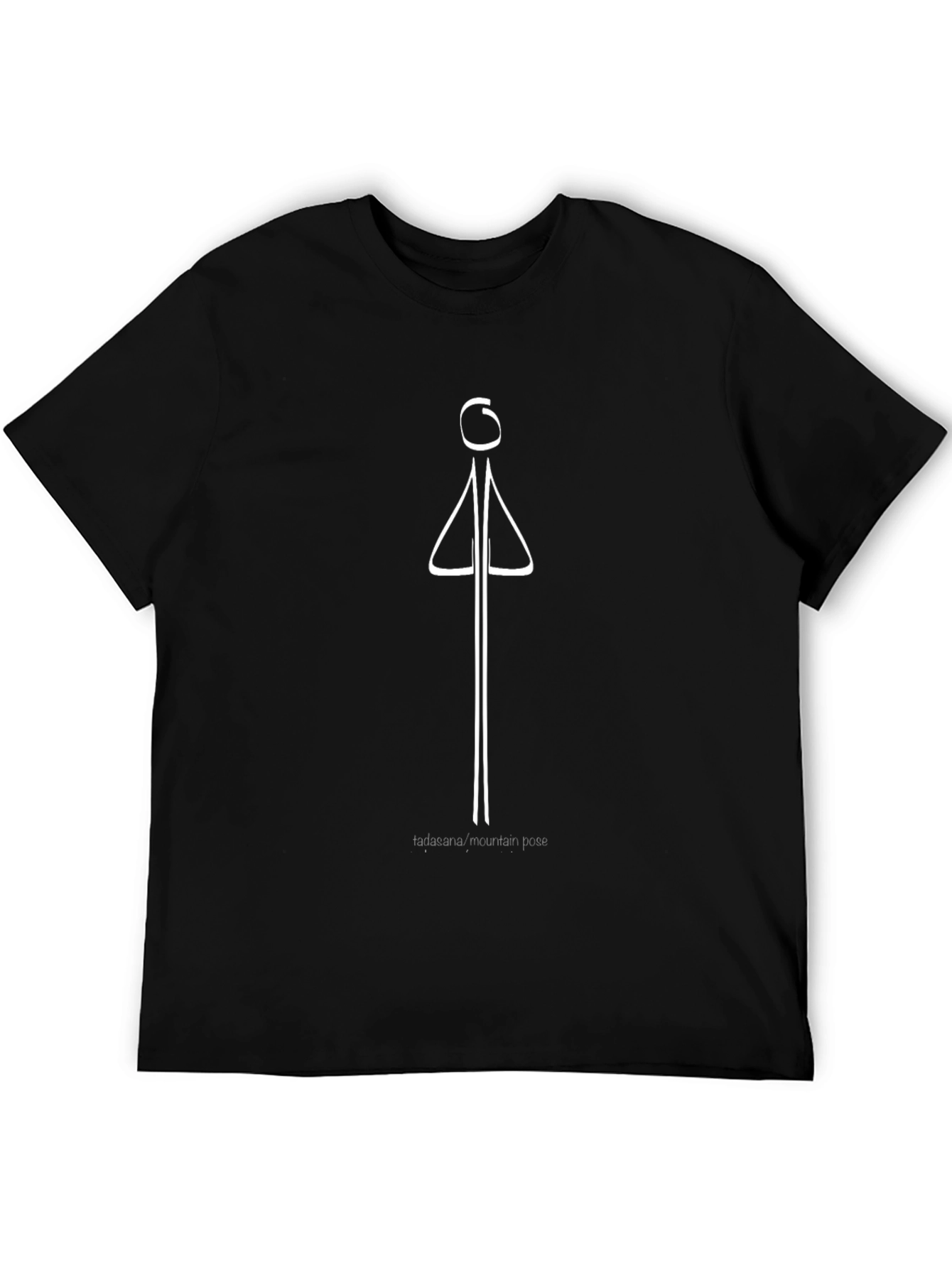 Minimalist Stick Figure Yoga Pose T-Shirt