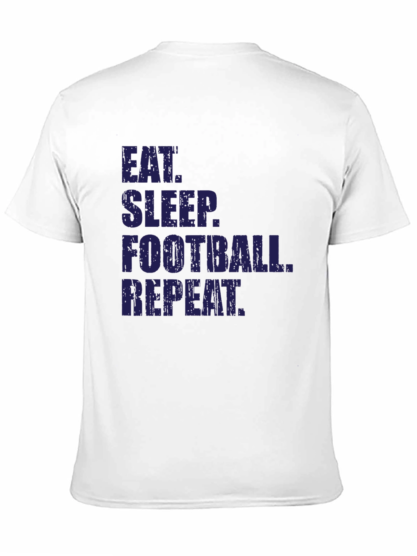 Eat Sleep Football Repeat Black T-Shirt