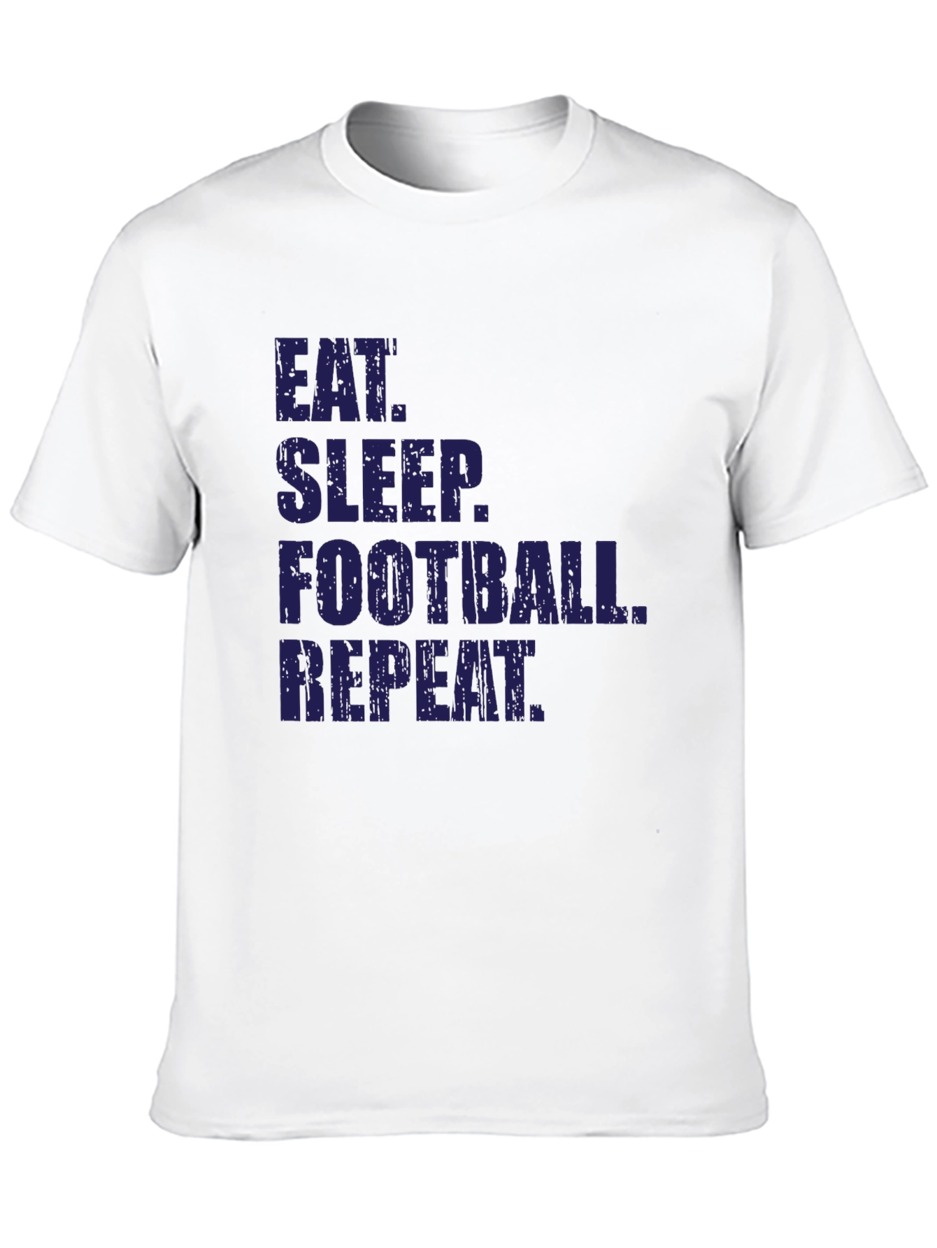 Eat Sleep Football Repeat Black T-Shirt