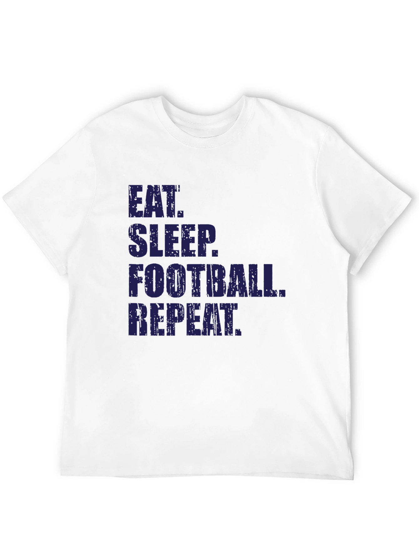 Eat Sleep Football Repeat Black T-Shirt