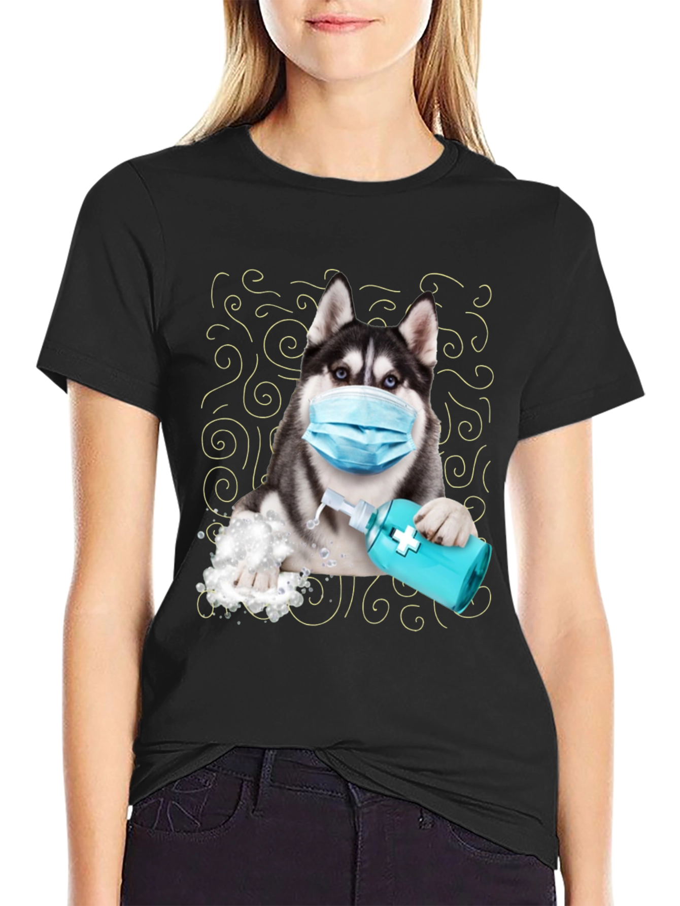 Husky Hand Sanitizer T-Shirt