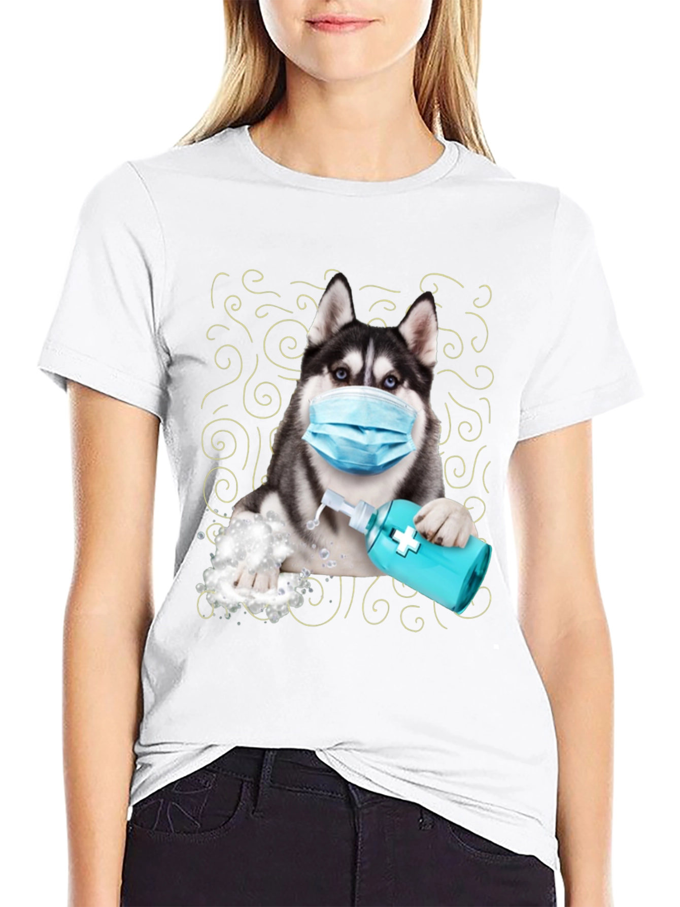 Husky Hand Sanitizer T-Shirt
