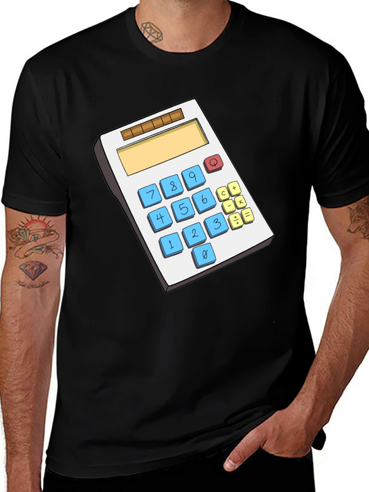 Calculator Graphic T-Shirt - Math Lover Gift
