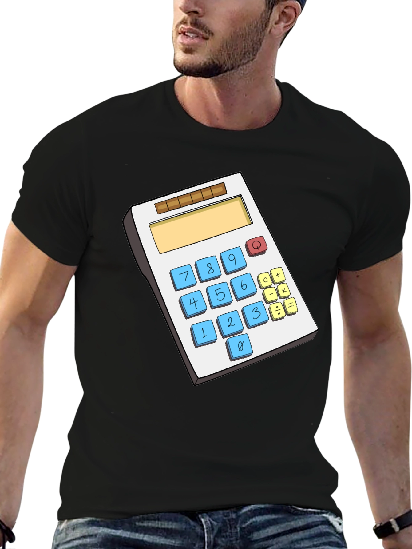 Calculator Graphic T-Shirt - Math Lover Gift