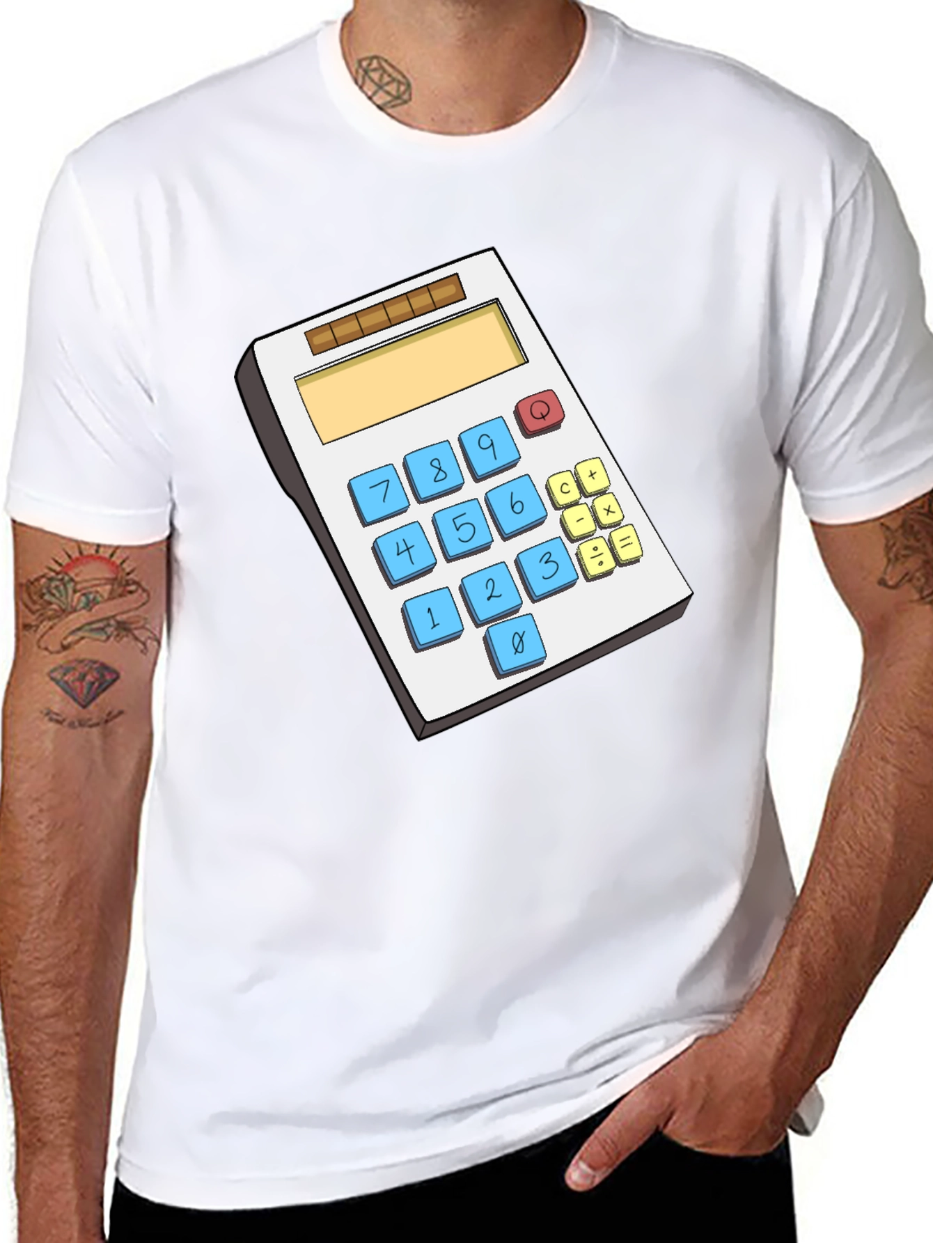 Calculator Graphic T-Shirt - Math Lover Gift