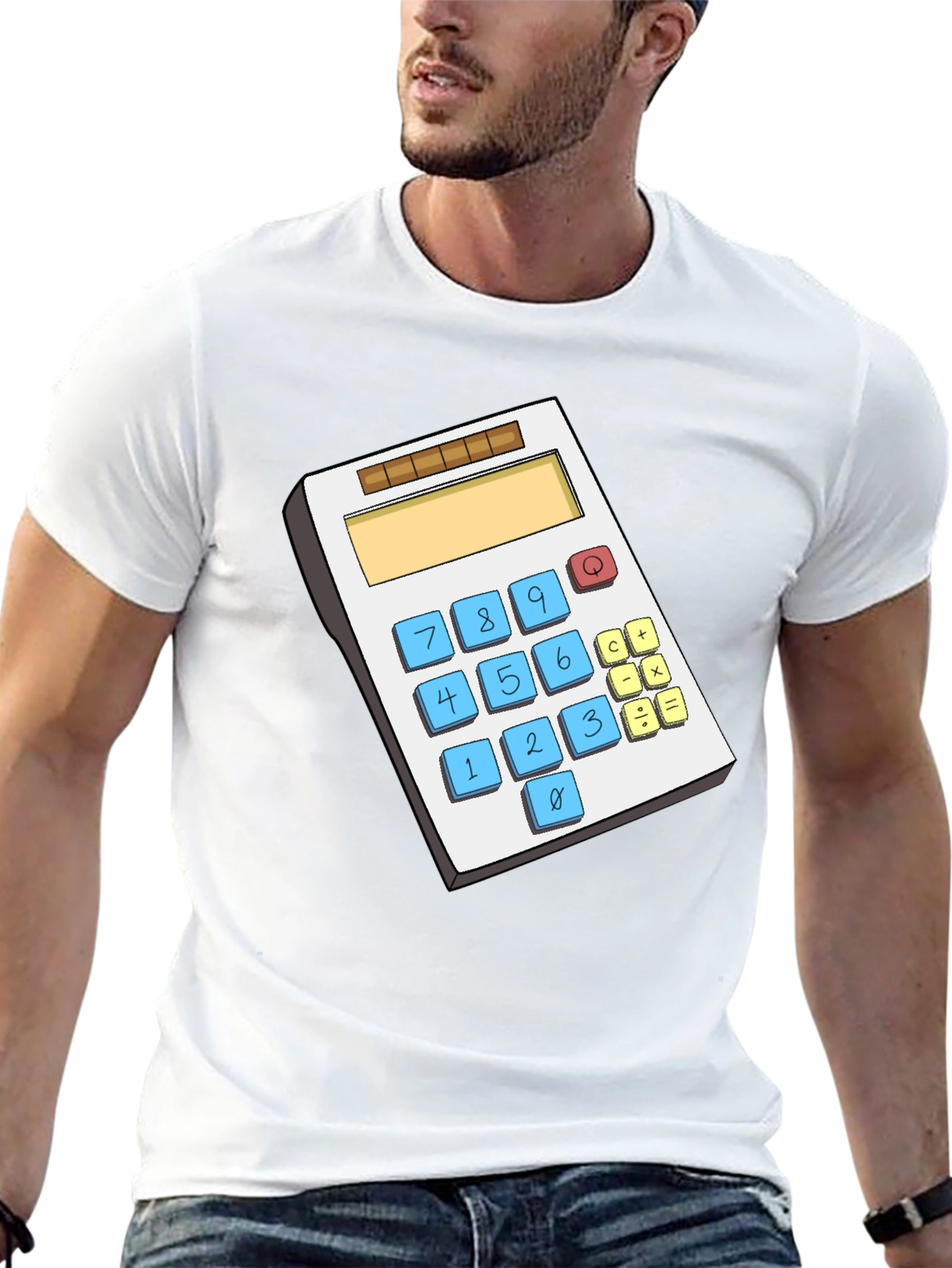 Calculator Graphic T-Shirt - Math Lover Gift